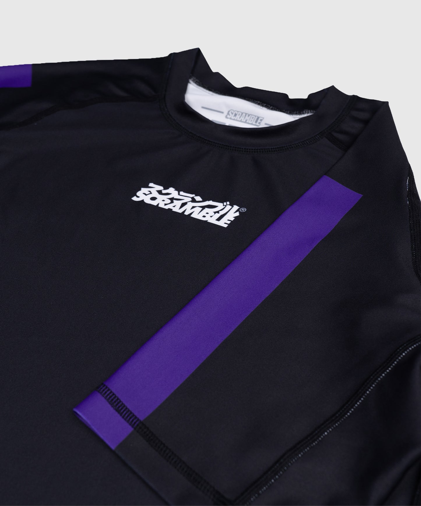 Scramble Ranked Rashguard a Maniche Corte - Viola