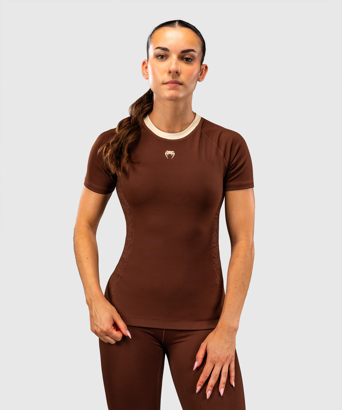 Venum Viper Women's Short Sleeve Rashguard - Brown