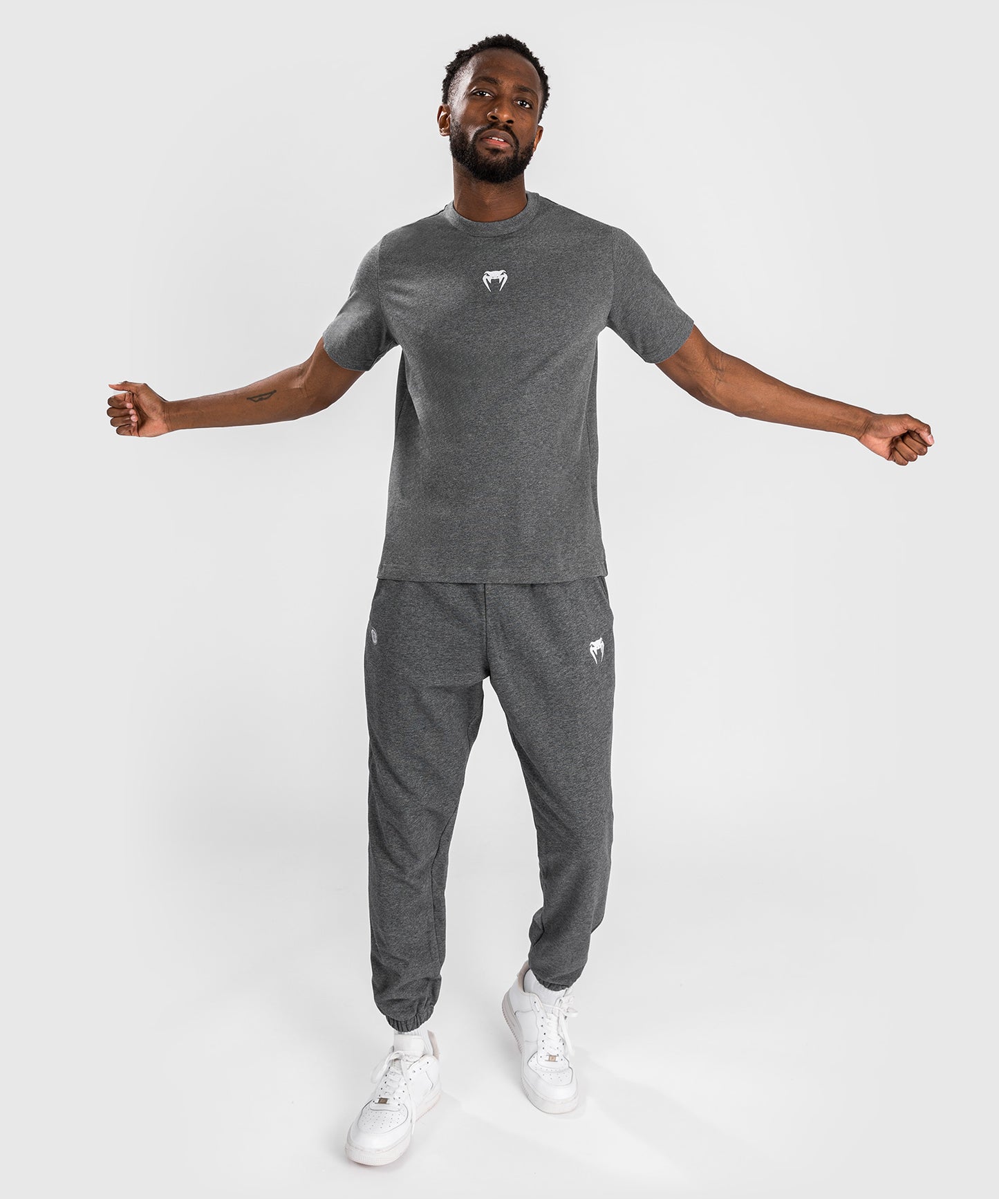 Venum Vortex XL Herren T-Shirt - Dunkelgrau Meliert