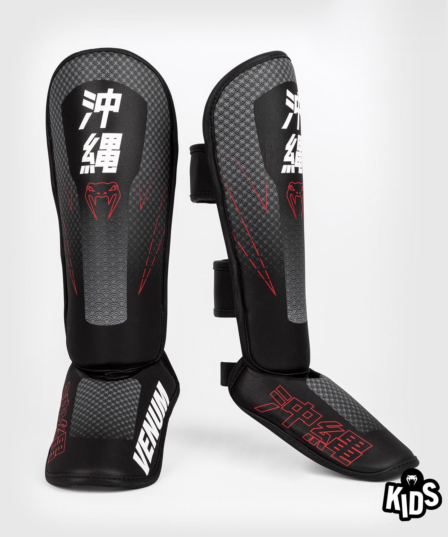 Venum Okinawa 3.0 Schienbeinschützer - Für Kinder - Schwarz/Rot