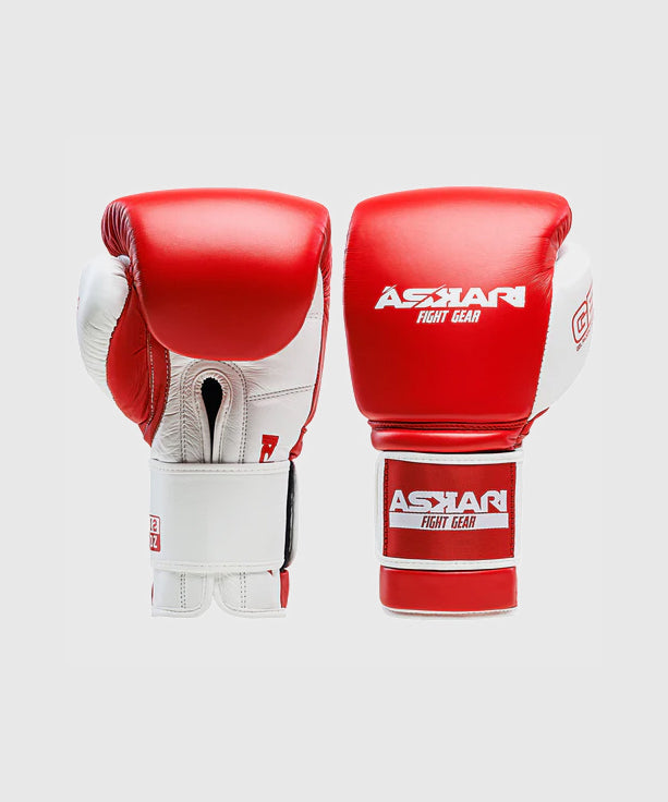 Askari Shockwave Boxhandschuhe - Rot/Weiß