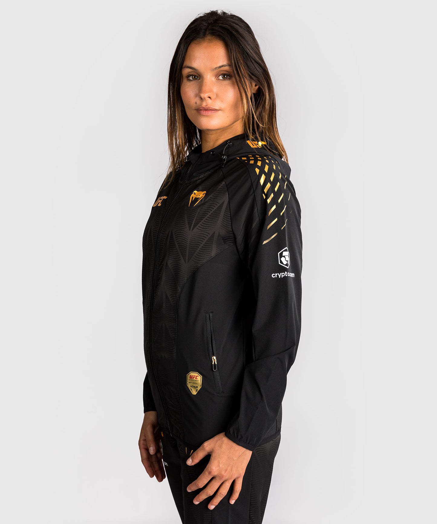 Women's UFC Zenith by Venum Champion Authentic Fight Night Walkout Hoodie