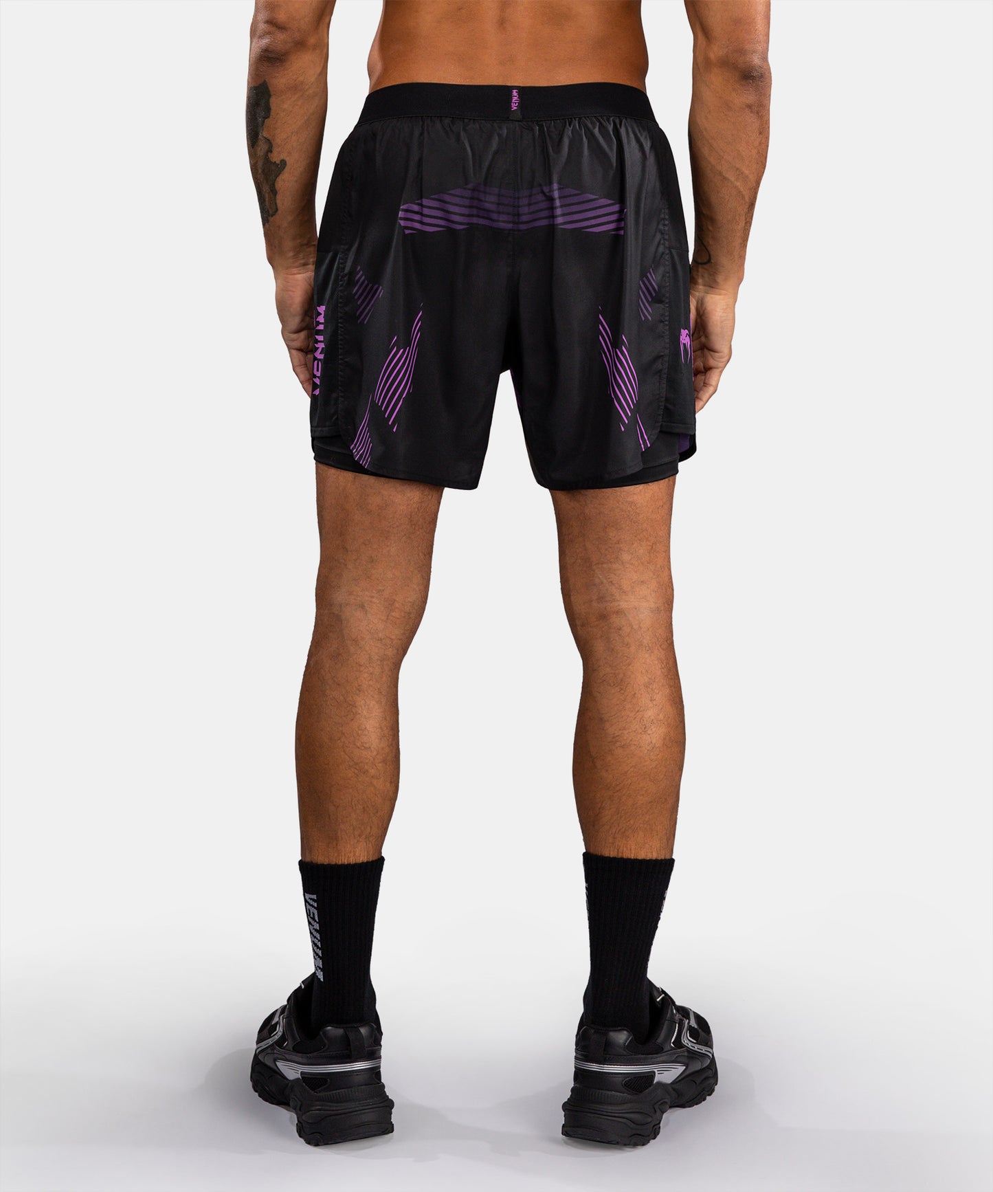 Venum No-Gi 6.0 Pantalón Corto de Entrenamiento - Negro/Morado