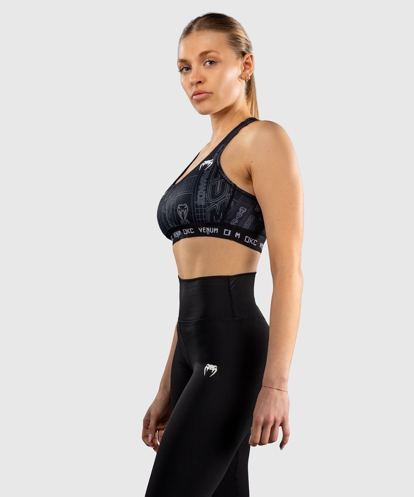 Karate Combat by Venum Sports Bra - Black/Grey