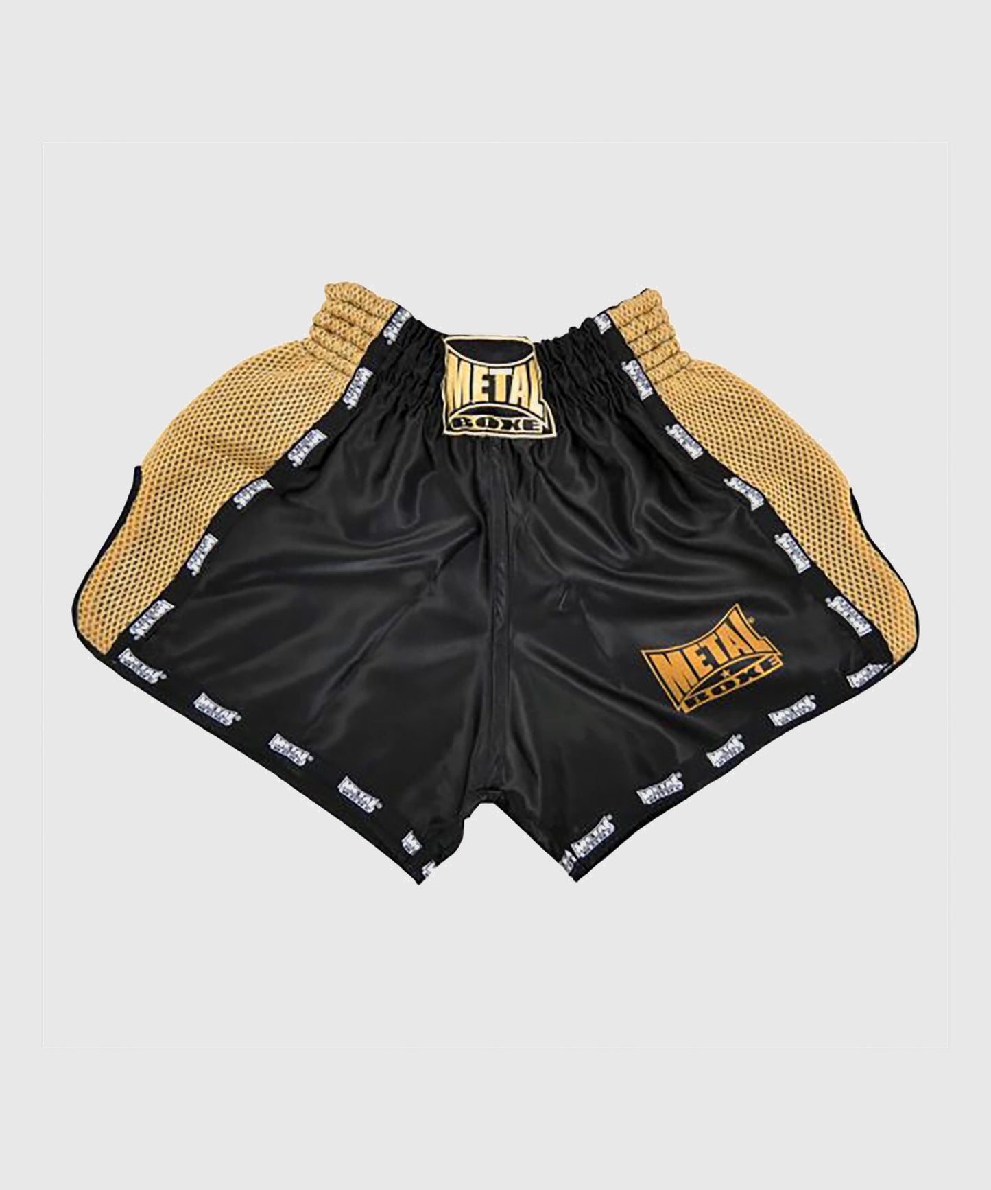 Metal Boxe Extrême Pantalones de Muay Thai - Negro/Oro
