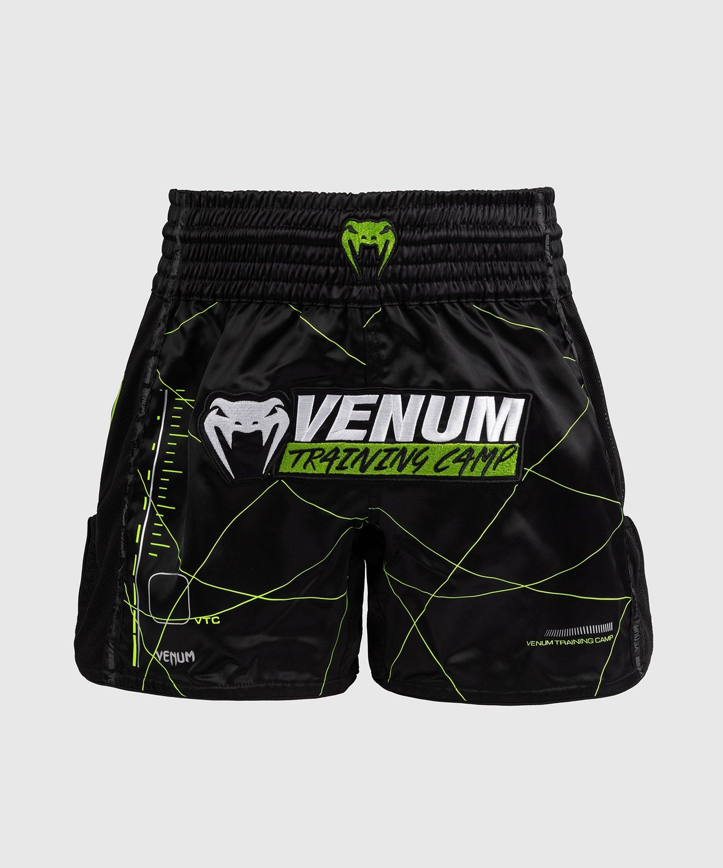 Short de Muay Thai Venum Training Camp 4.0 - Noir/Vert Fluo