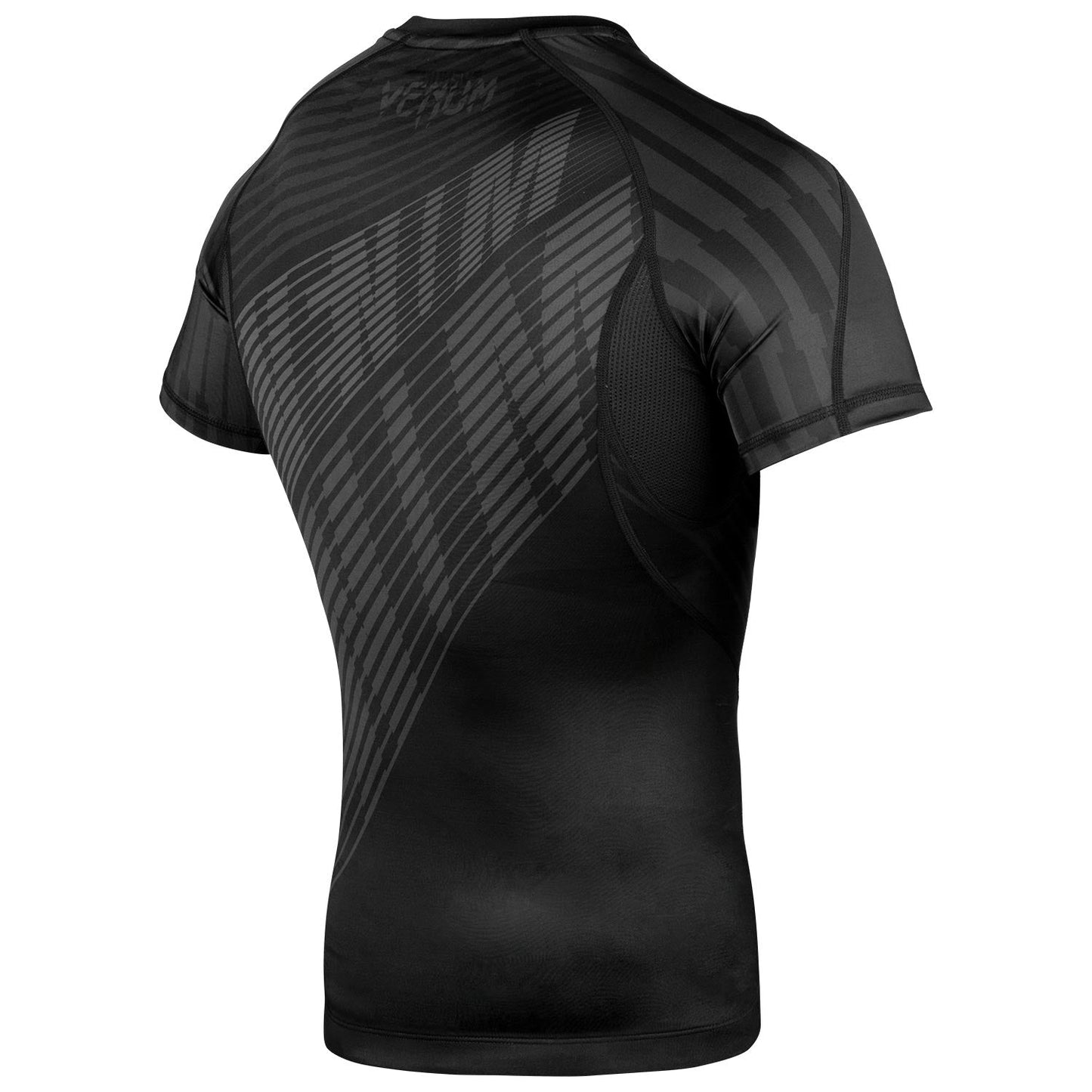 Venum Plasma Rashguard - Kurzarm - Schwarz/Schwarz