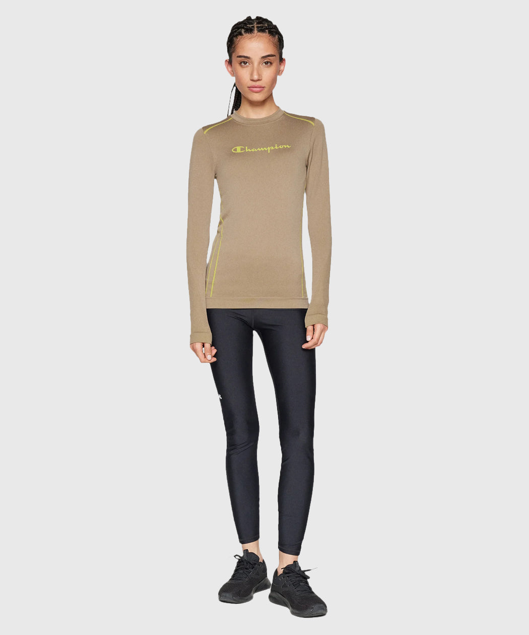 Champion Seamless Rundhals Top Damen - Beige