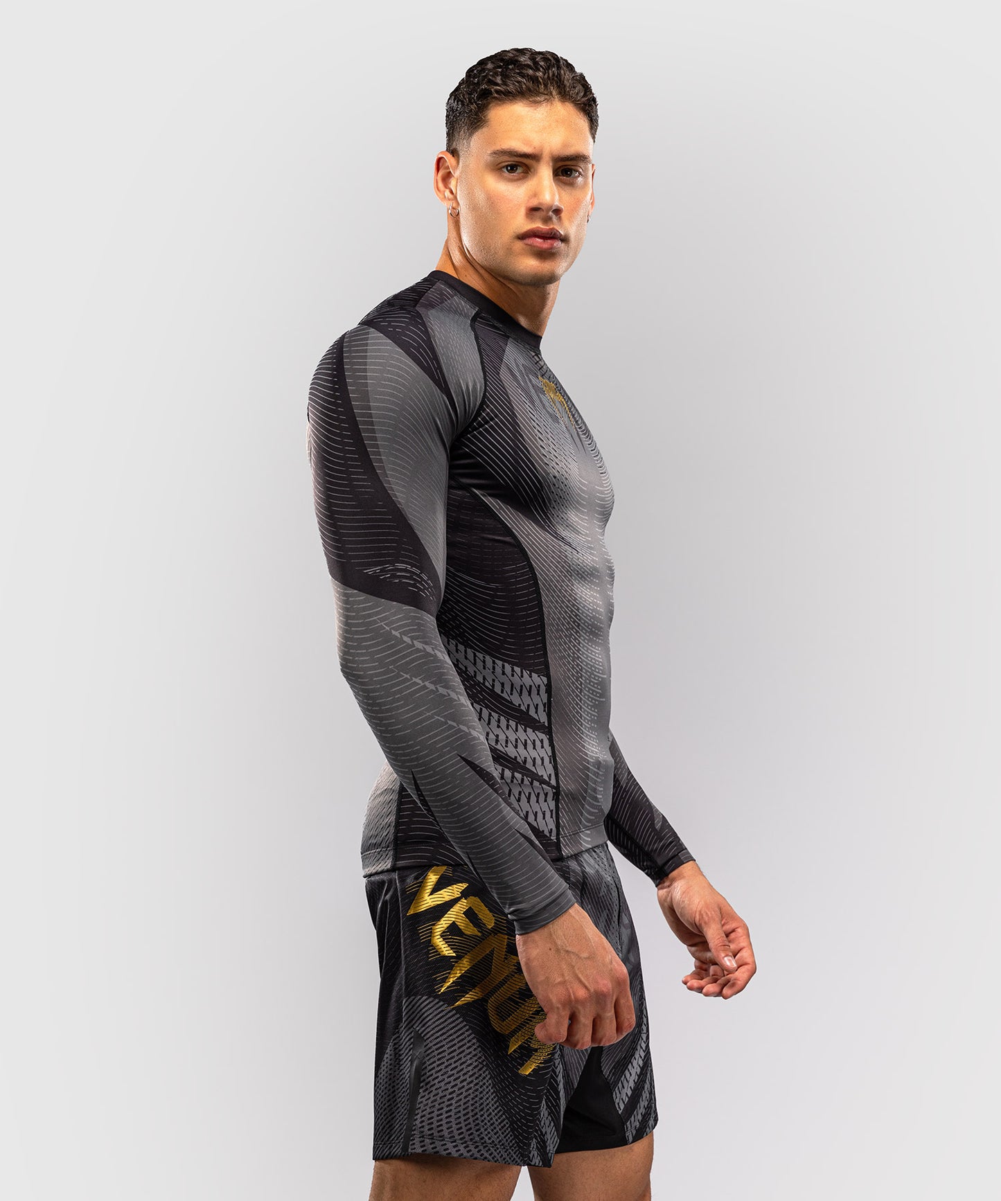 Venum Galactic 3.0 Rashguard Manga Larga - Negro/Oro