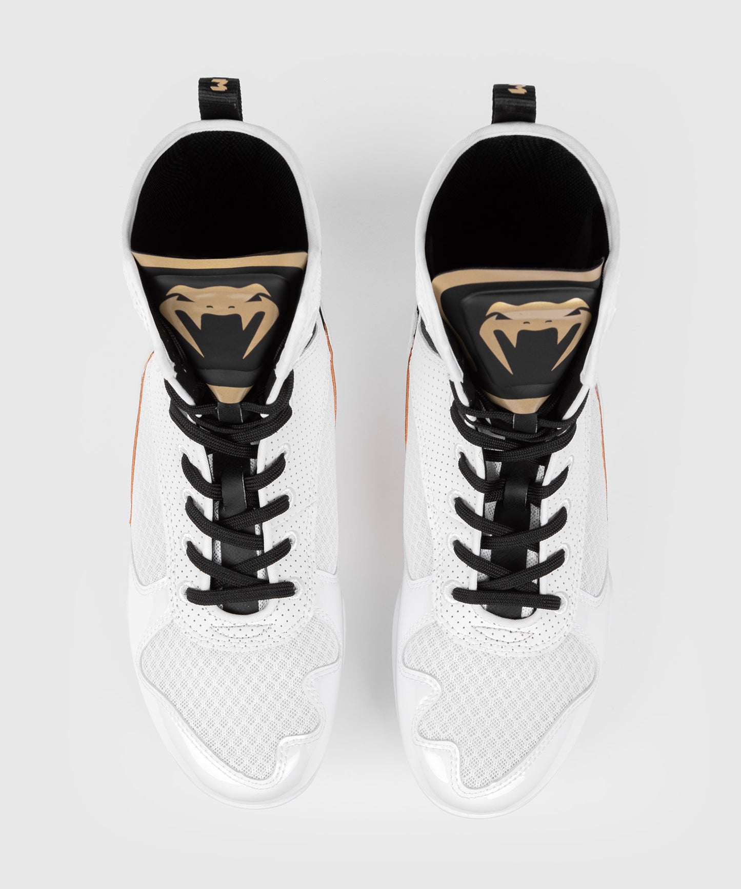 Venum Elite Zapatillas de Boxeo - Blanco/Negro/Oro