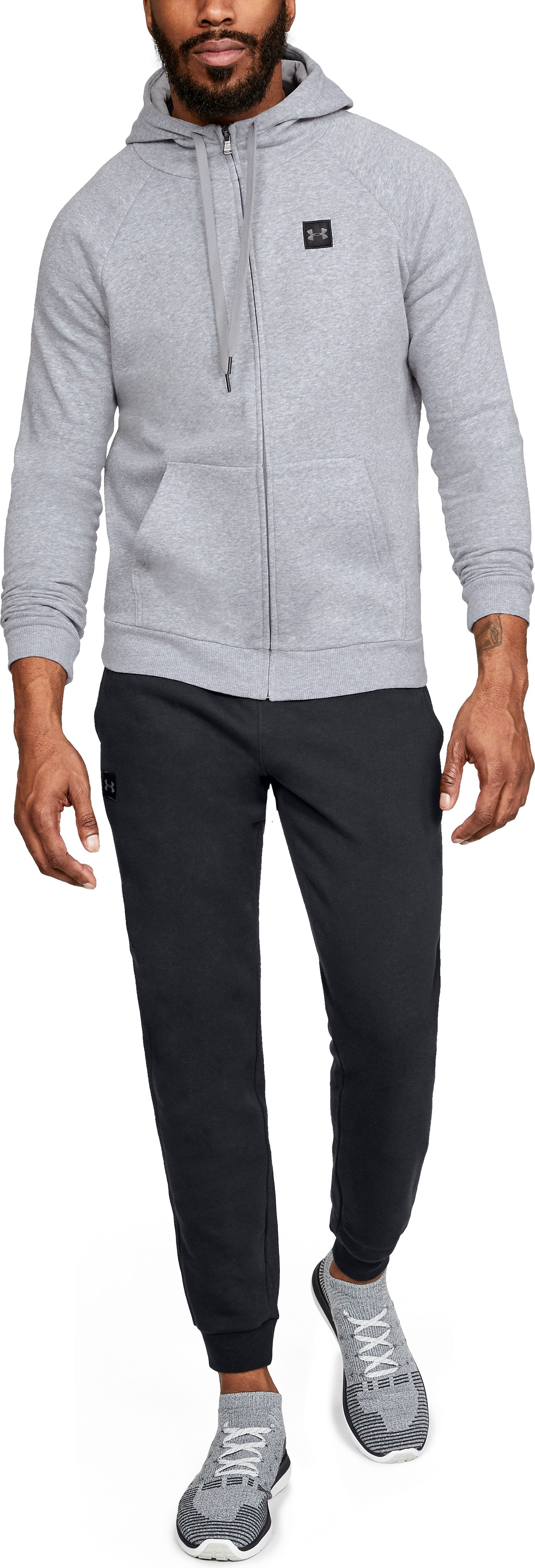 Under Armour Rival Fleece Fz Sudadera con Capucha – Gris