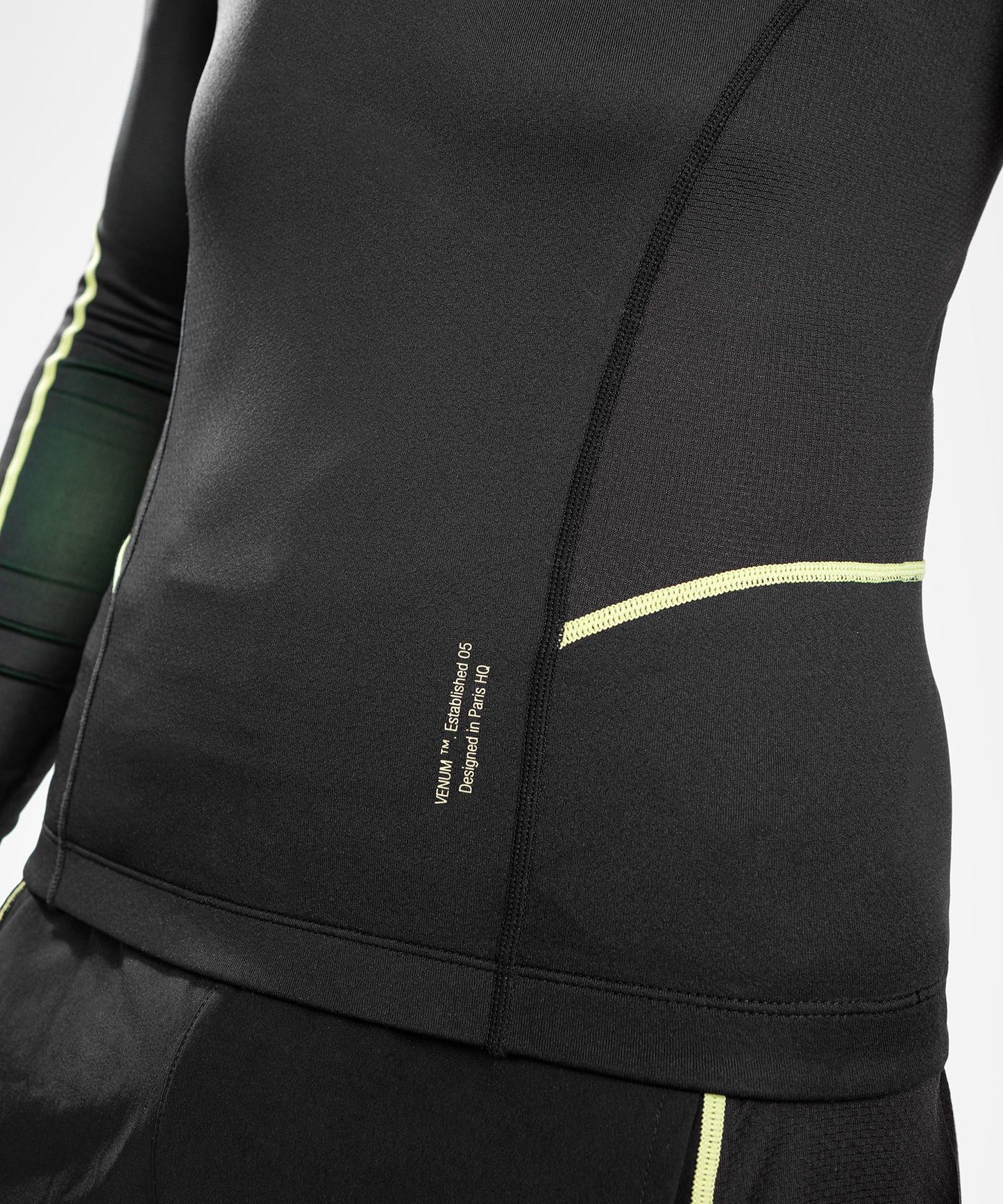 Rashguard Hommes - Manches longues Venum Fusion 2.0  - Noir/Jaune