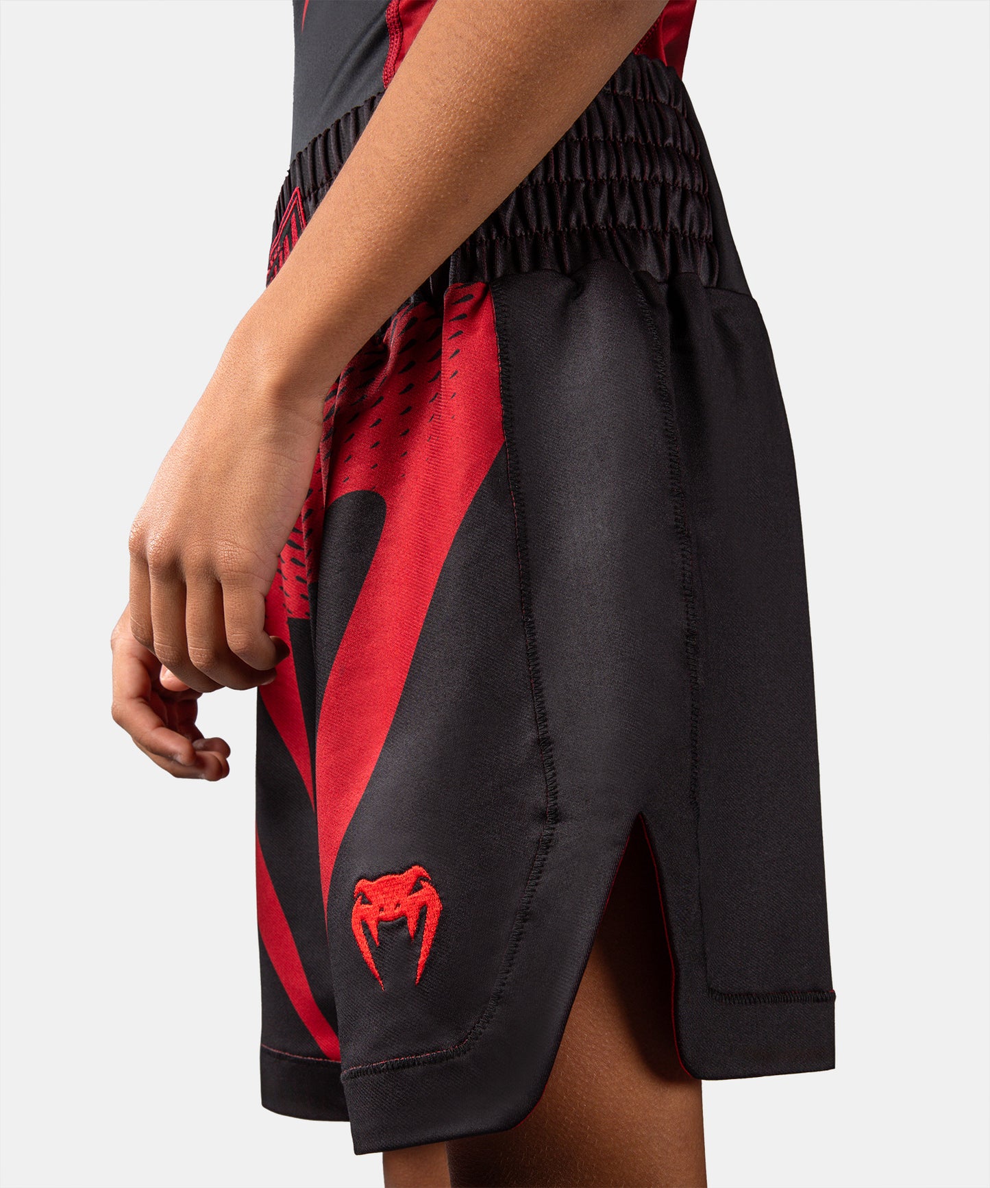 Venum Attack Short de Boxeo para Niño - Negro/Rojo