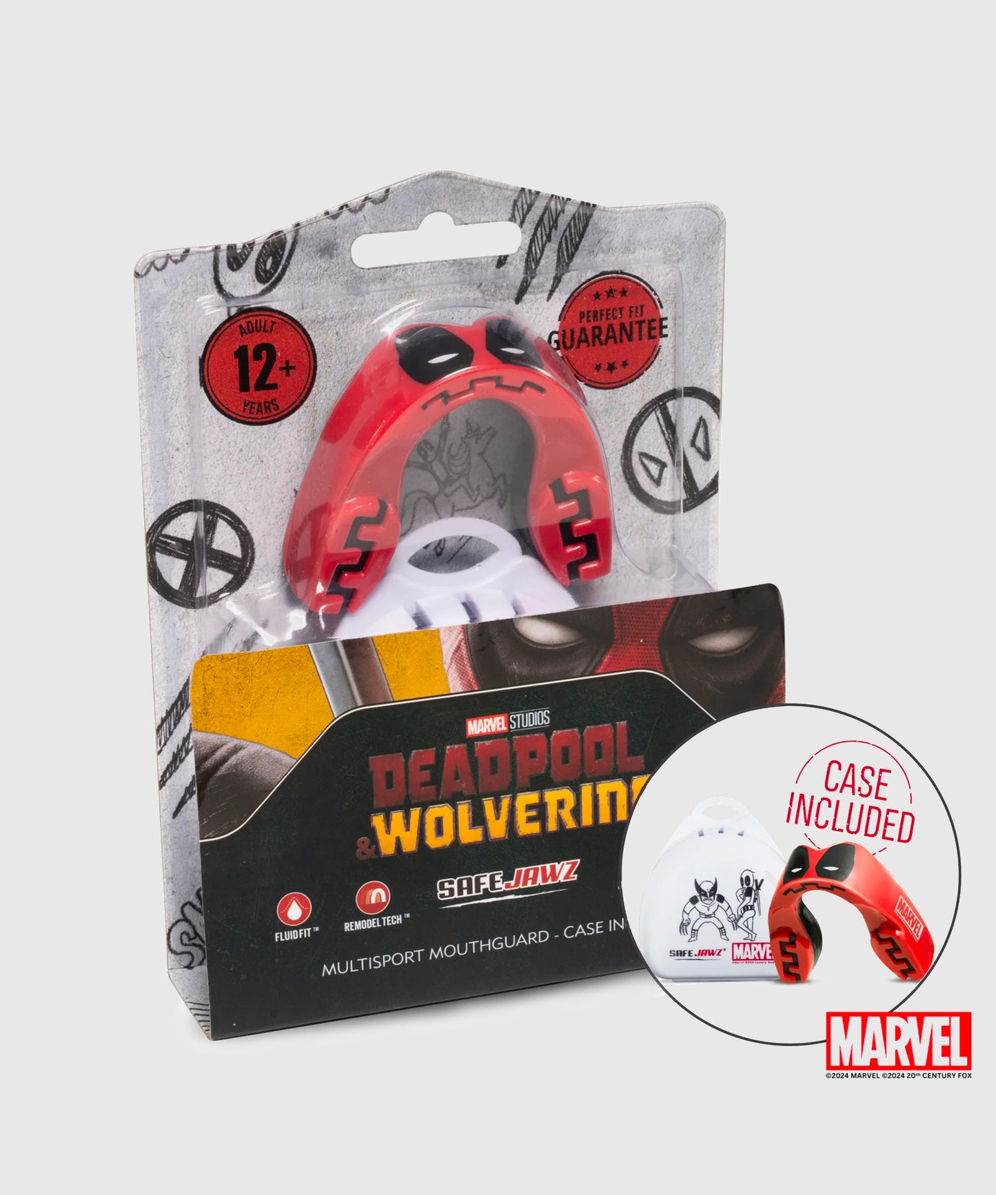 Safejawz Marvel Paradenti – Deadpool – Rosso