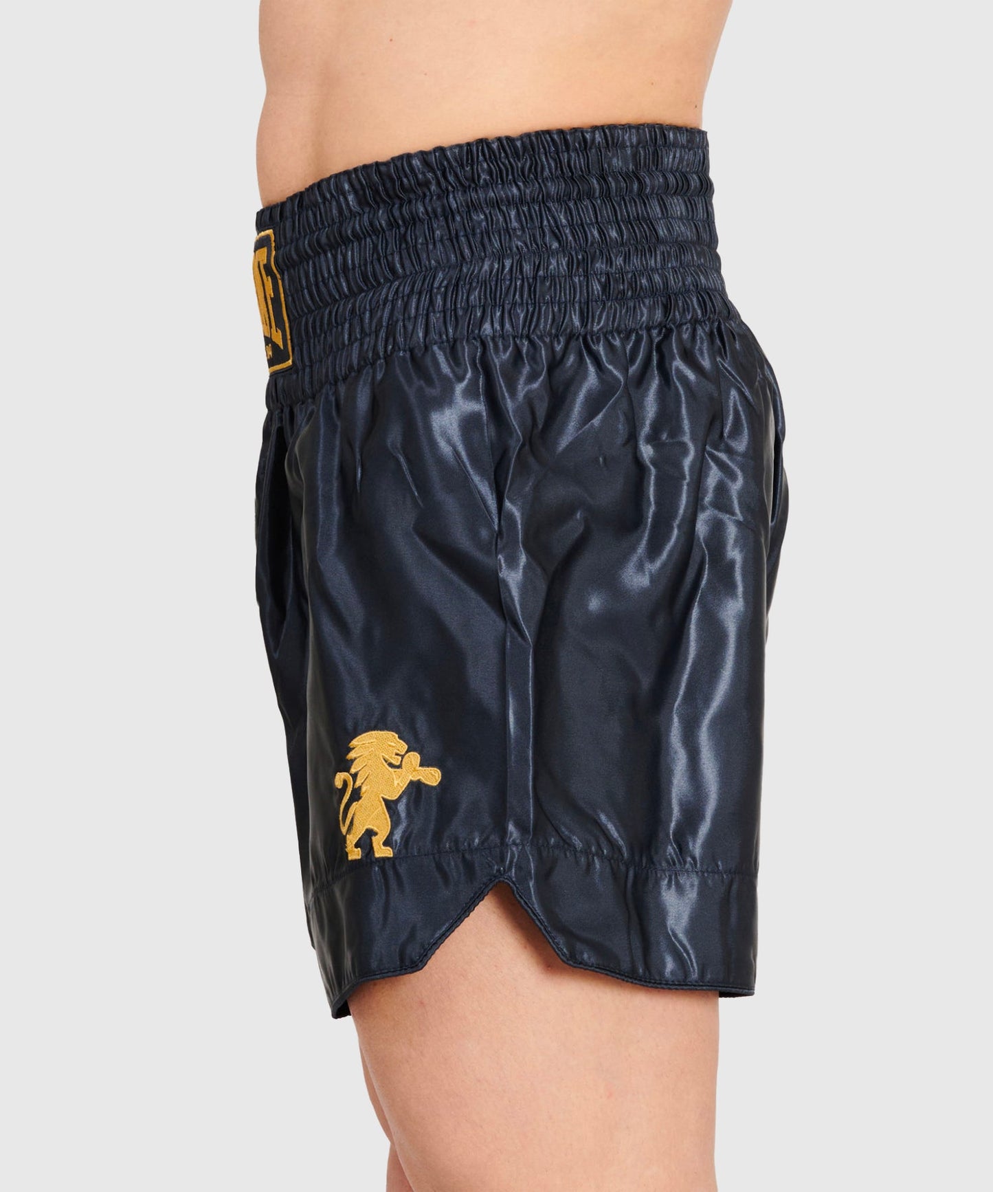 Leone Basic Pantalones de Muay Thai - Azul
