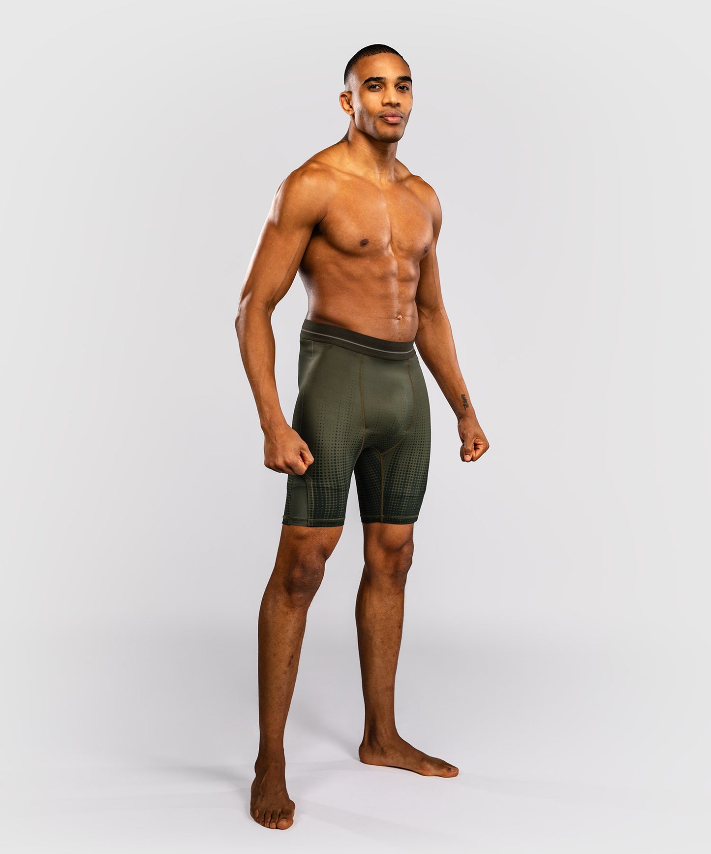 Short de Compression Venum Stealth Vale Tudo – Kaki/Vert Foncé