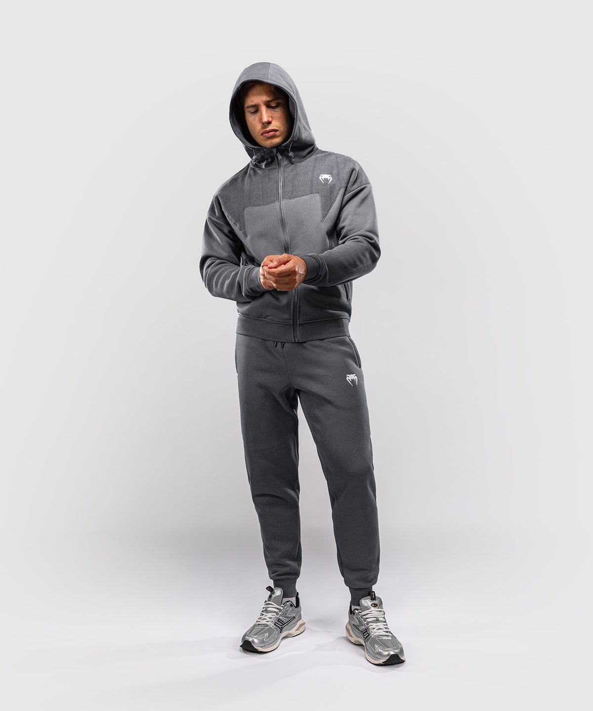 Veste de survêtement Venum Attack Fleece & Weave - Gris