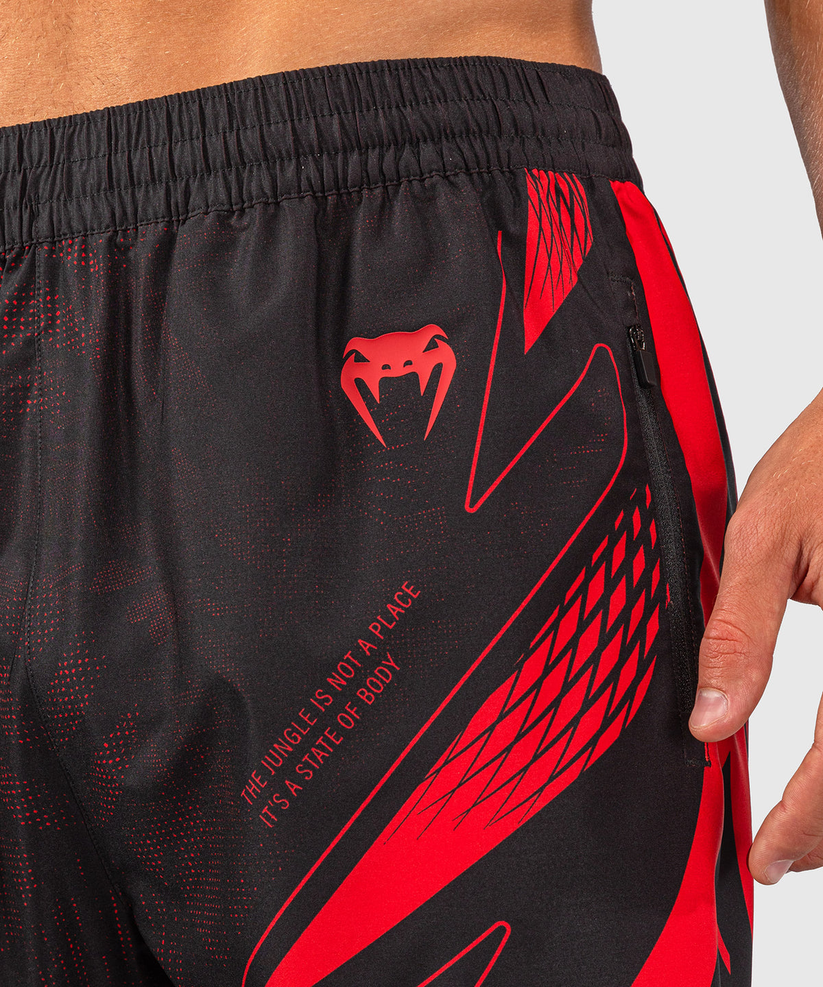 Short d’entraînement Venum Amazonia Reborn - Noir/Rouge