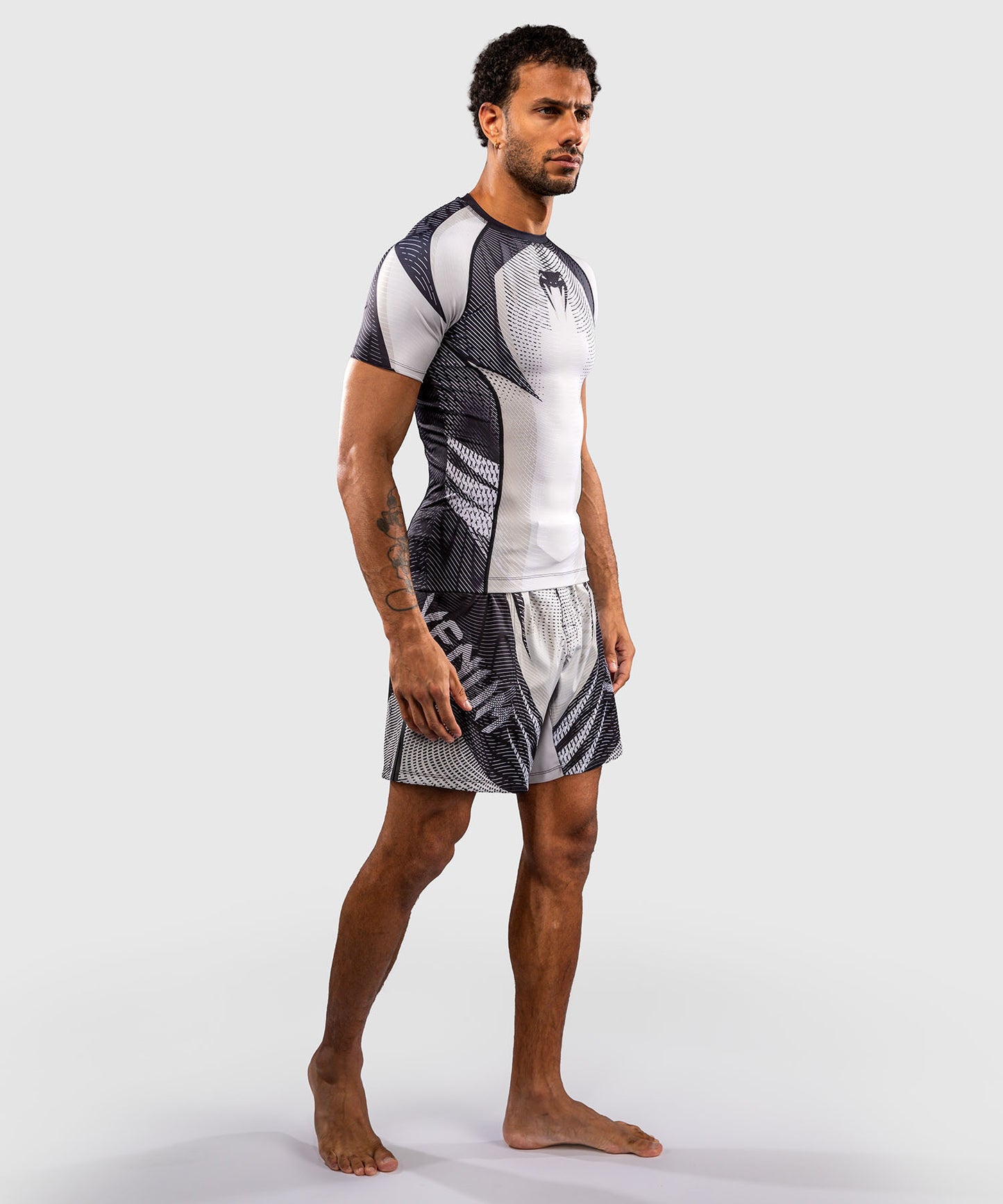 Venum Galactic 3.0 Rashguard Manga Corta - Blanco Hueso/Negro