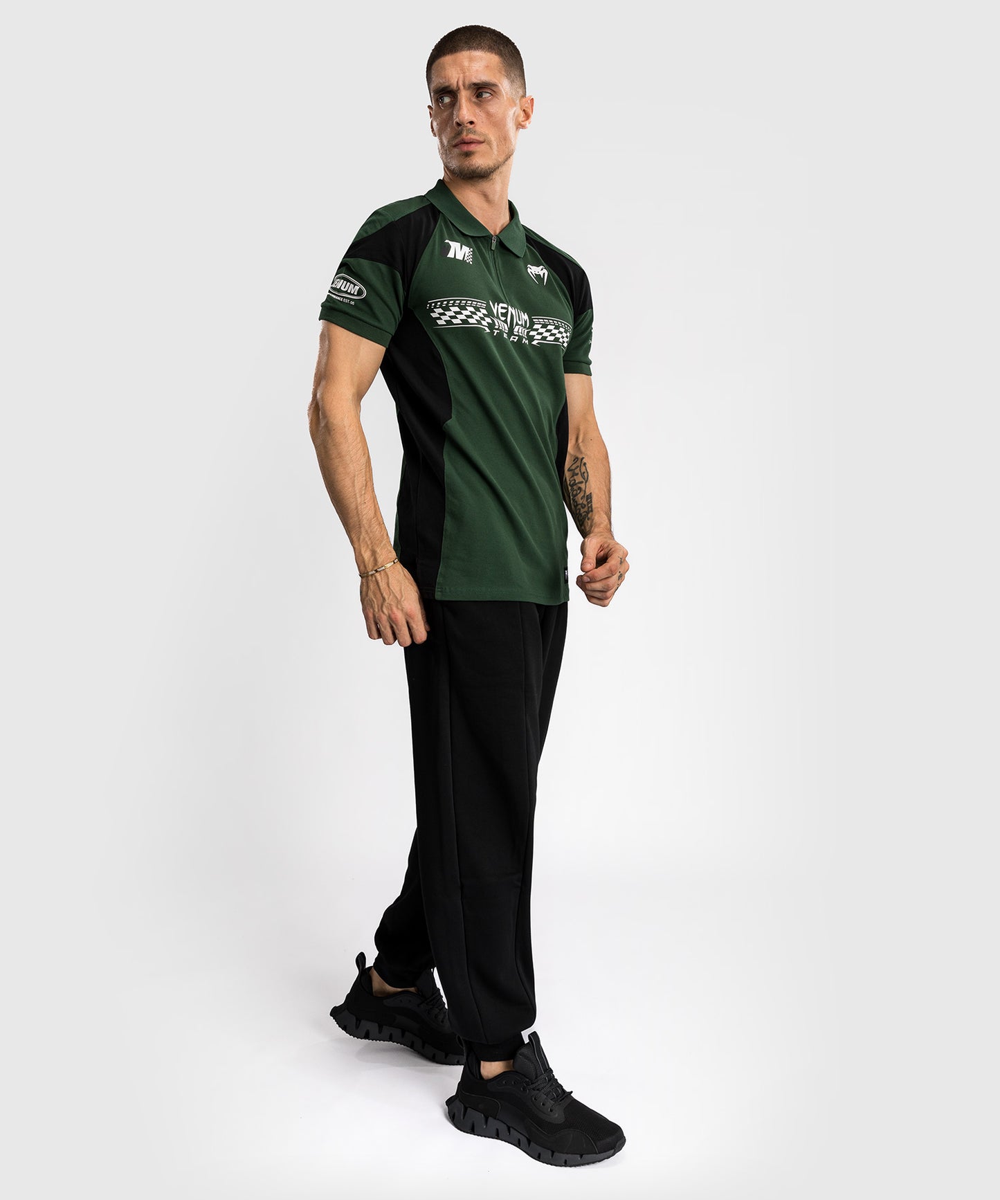 Venum Motorsport Baumwollpolo - Tiefwald