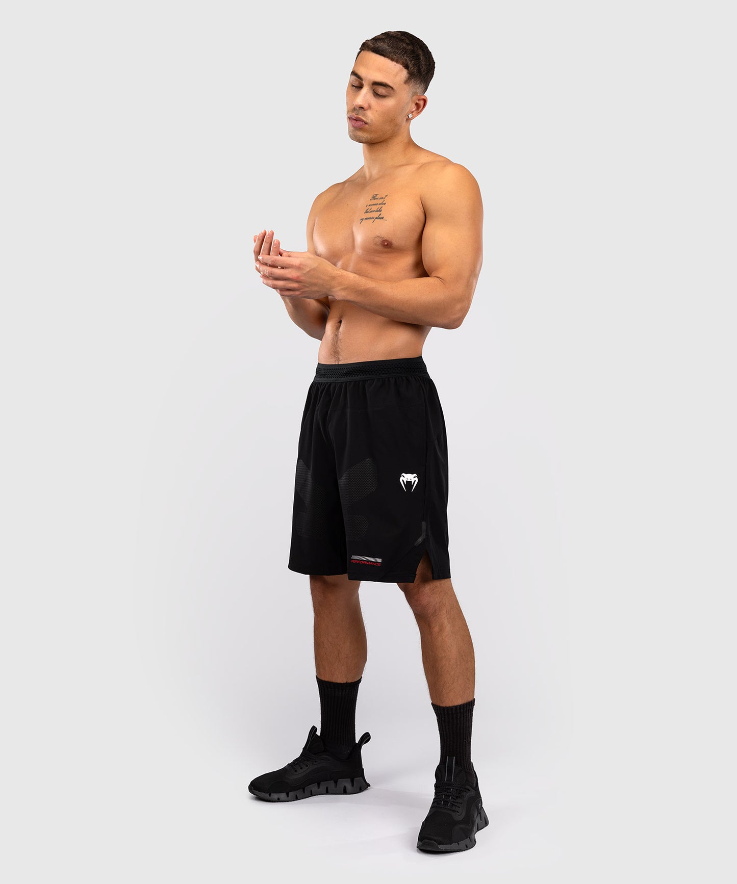 Short d'entraînement Venum Tactical XT- Noir/Rouge Feu