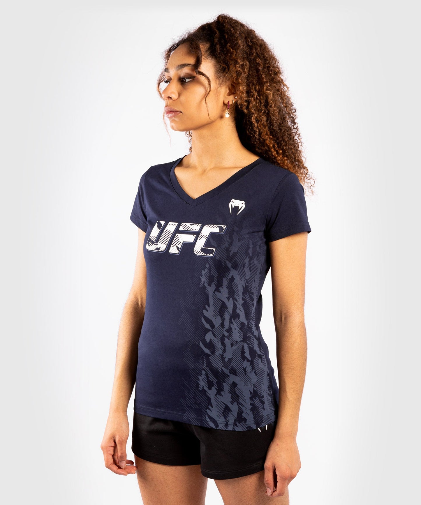 UFC Venum Authentic Fight Week Damen Kurzarm T-Shirt - Marineblau