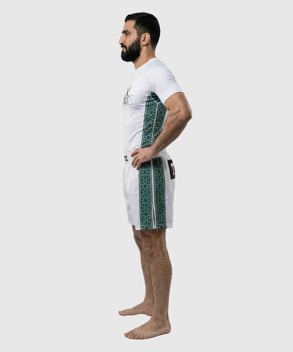 Rashguard TYCE CULTURE OF WAR Salah ad-Dîn (Saladin) - Blanc