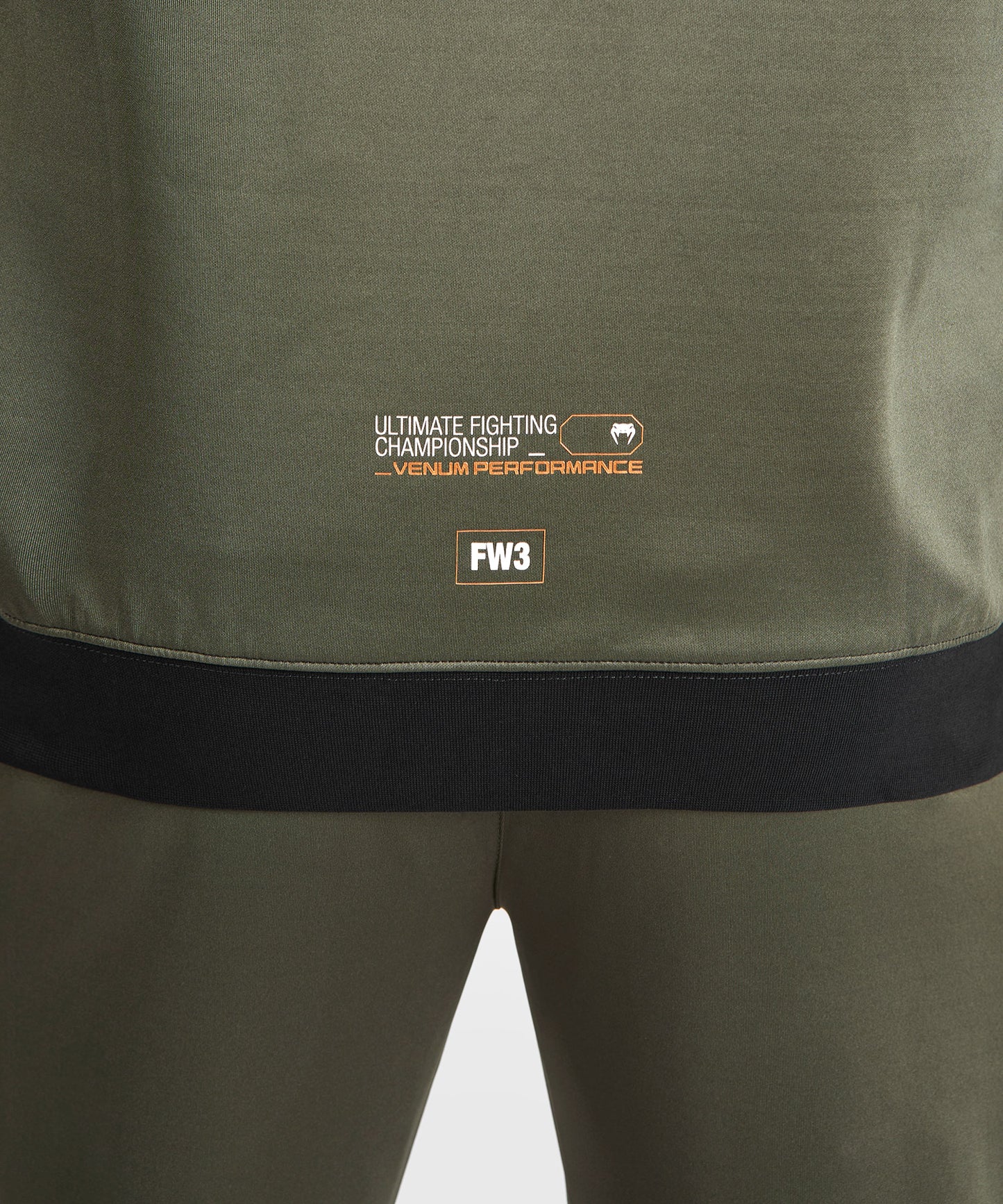 Sweatshirt zippé à capuche UFC Adrenaline by Venum Fight Week - Khaki/Bronze