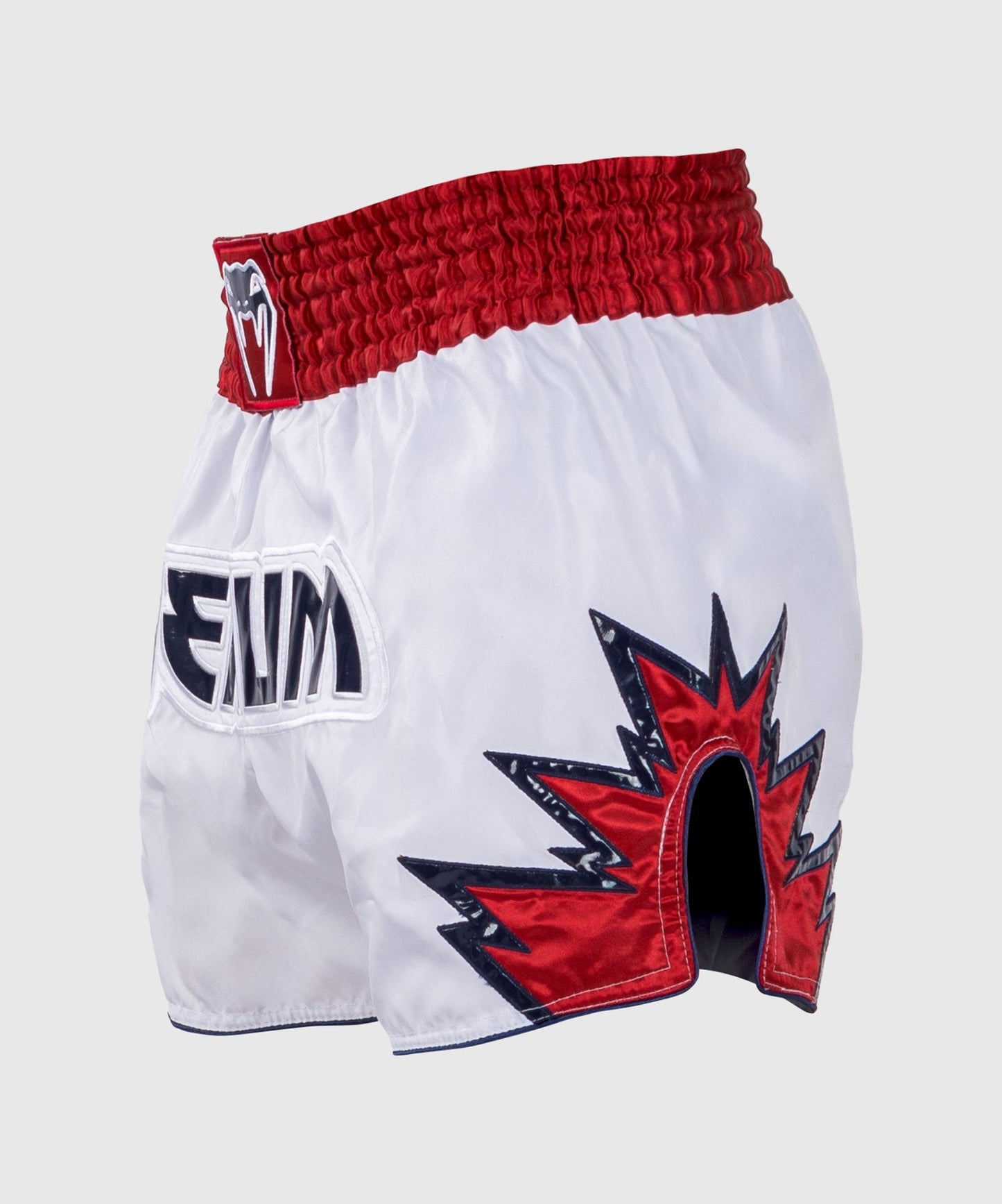 Shorts de Muay Thai Venum Inferno - Blanc/Rouge