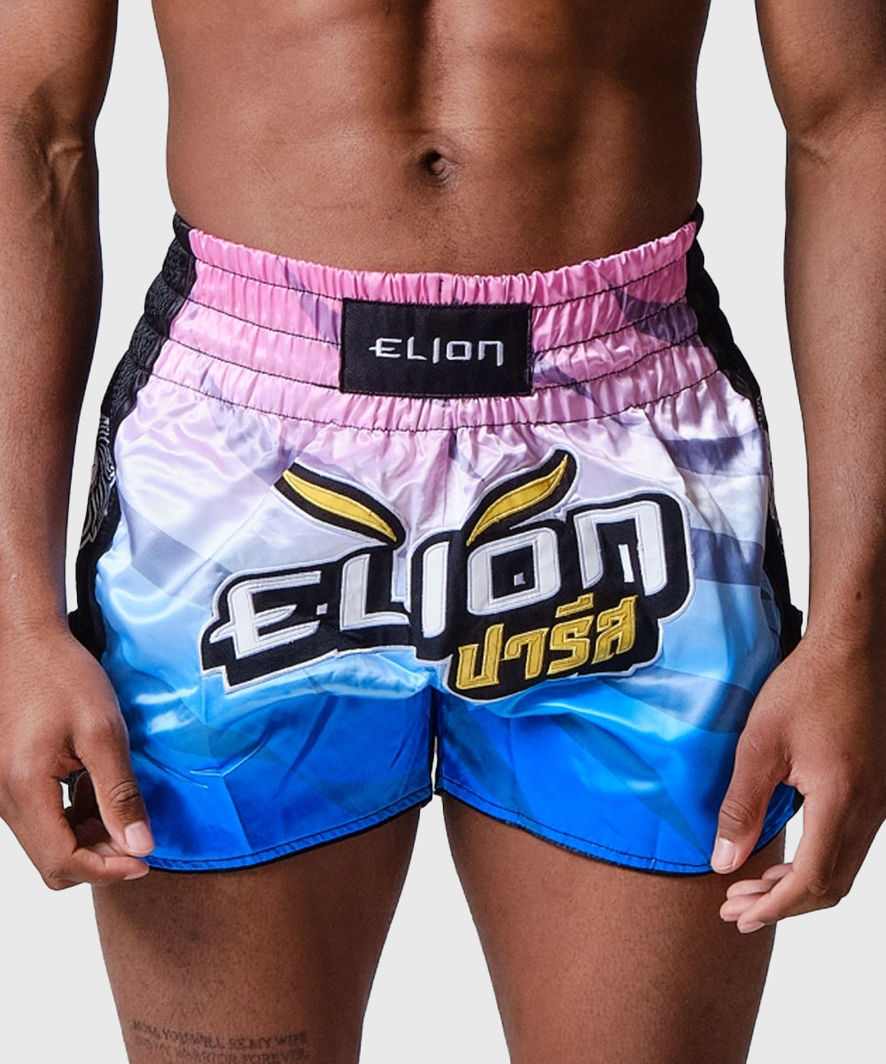 Short de Muay Thai Elion Raja - Rose/Bleu