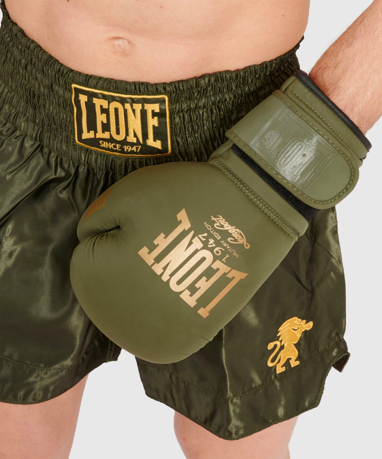 Short Muay Thaï Leone Basic - Kaki