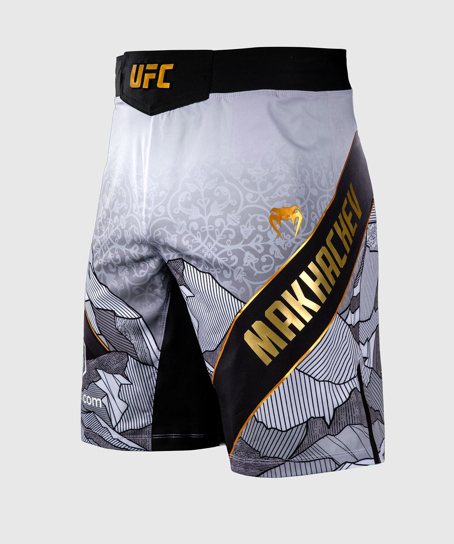 UFC Unrivaled by Venum Islam Makhachev Pantaloncini da combattimento Uomini - Bianco/Nero