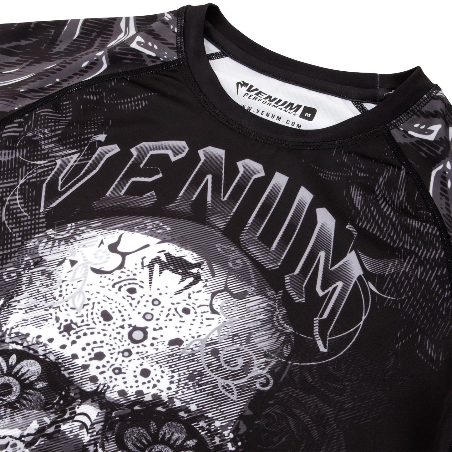 Venum Santa Muerte 3.0 Rashguard - Langarm - Schwarz/Weiß