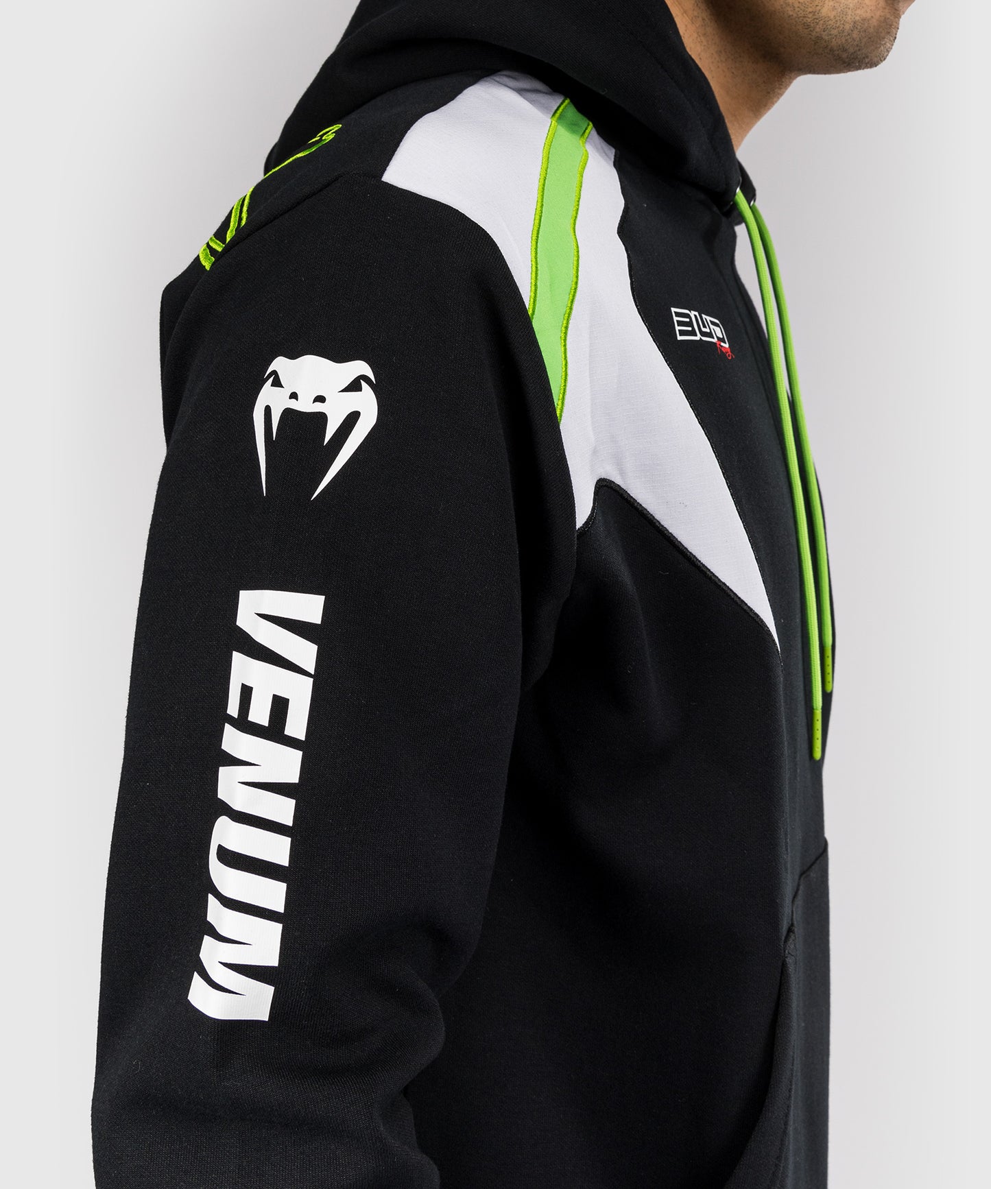 Sweat à capuche pour Hommes Venum x Bud Racing - Noir/Blanc/Citron Vert