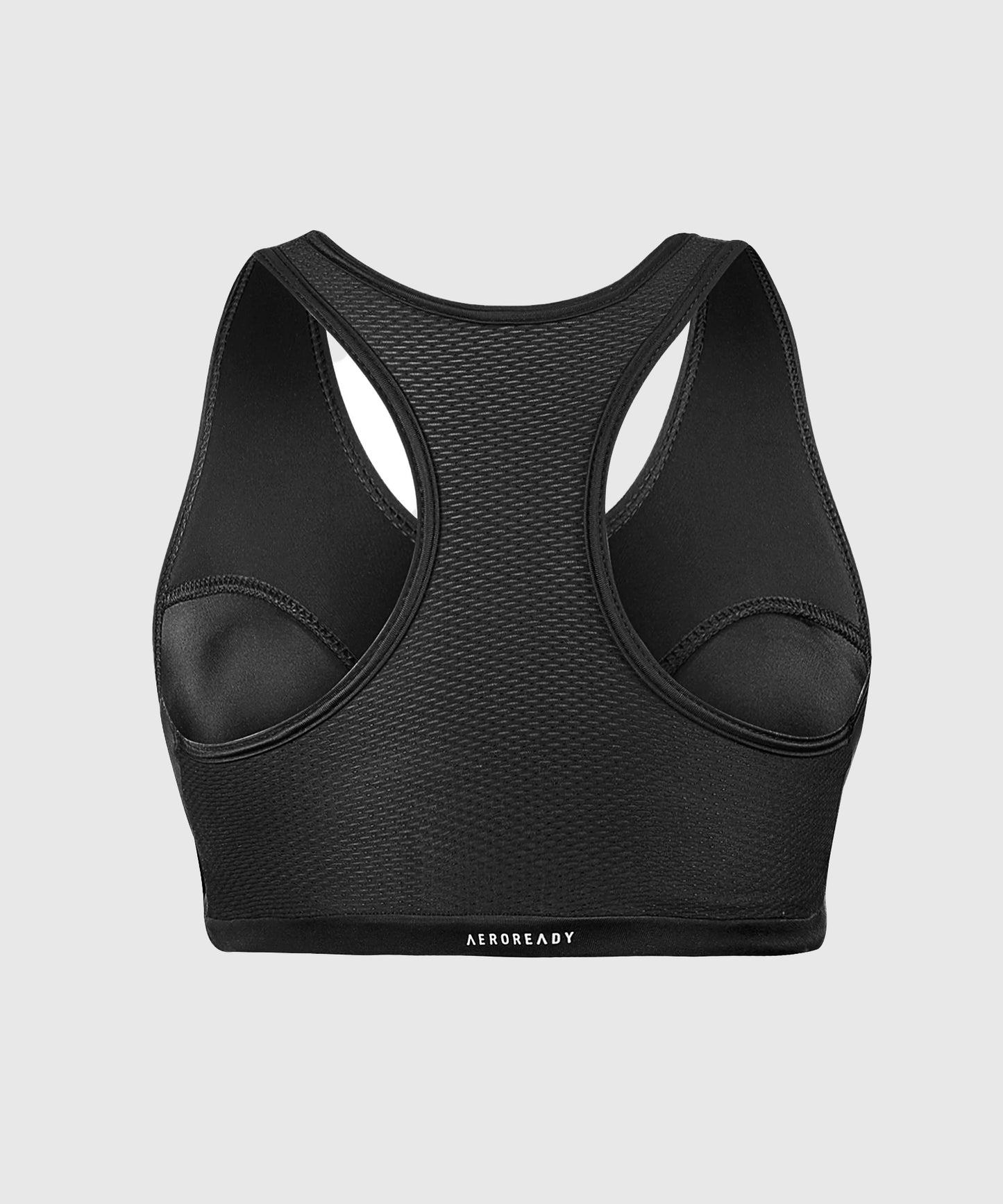Adidas Sujetador Deportivo con Protector de Pecho Integrado - Negro/Blanco