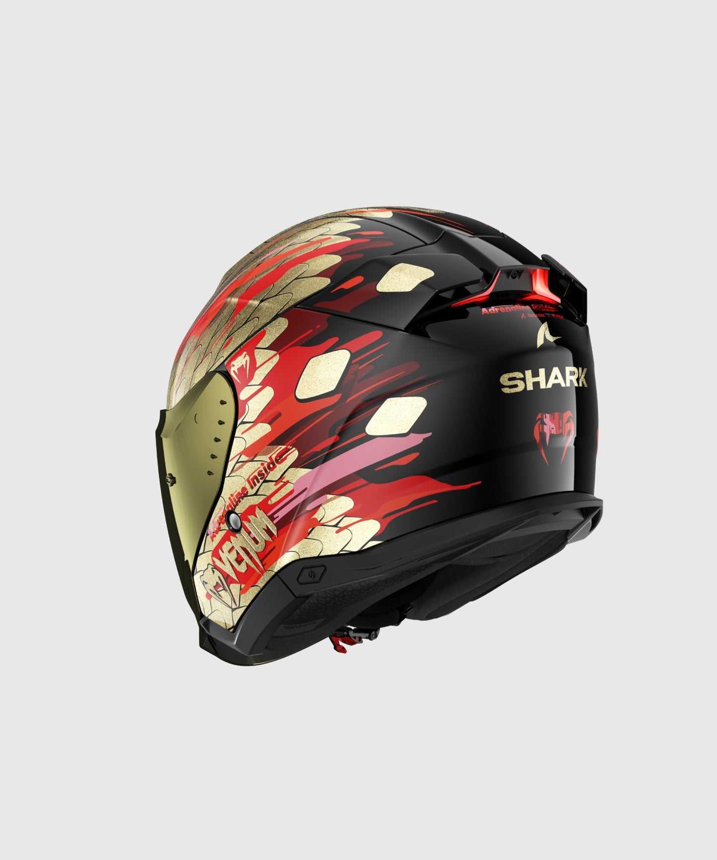 Venum x Shark Motorradhelm SKWAL i3 JET - Rot/Gold