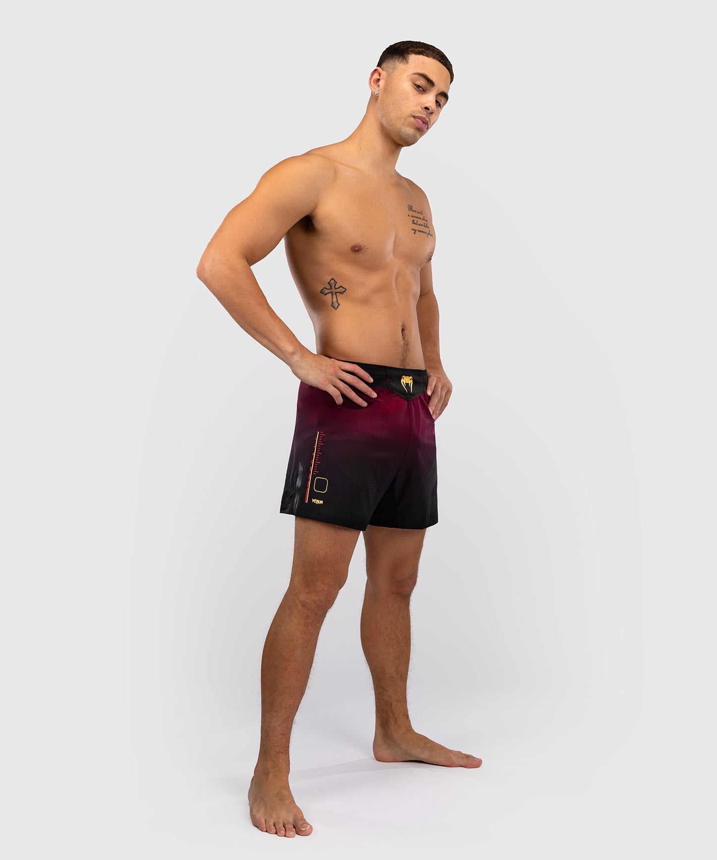 Venum Tactical XT Pantalones cortos de lucha - Negro/Burdeos/Oro