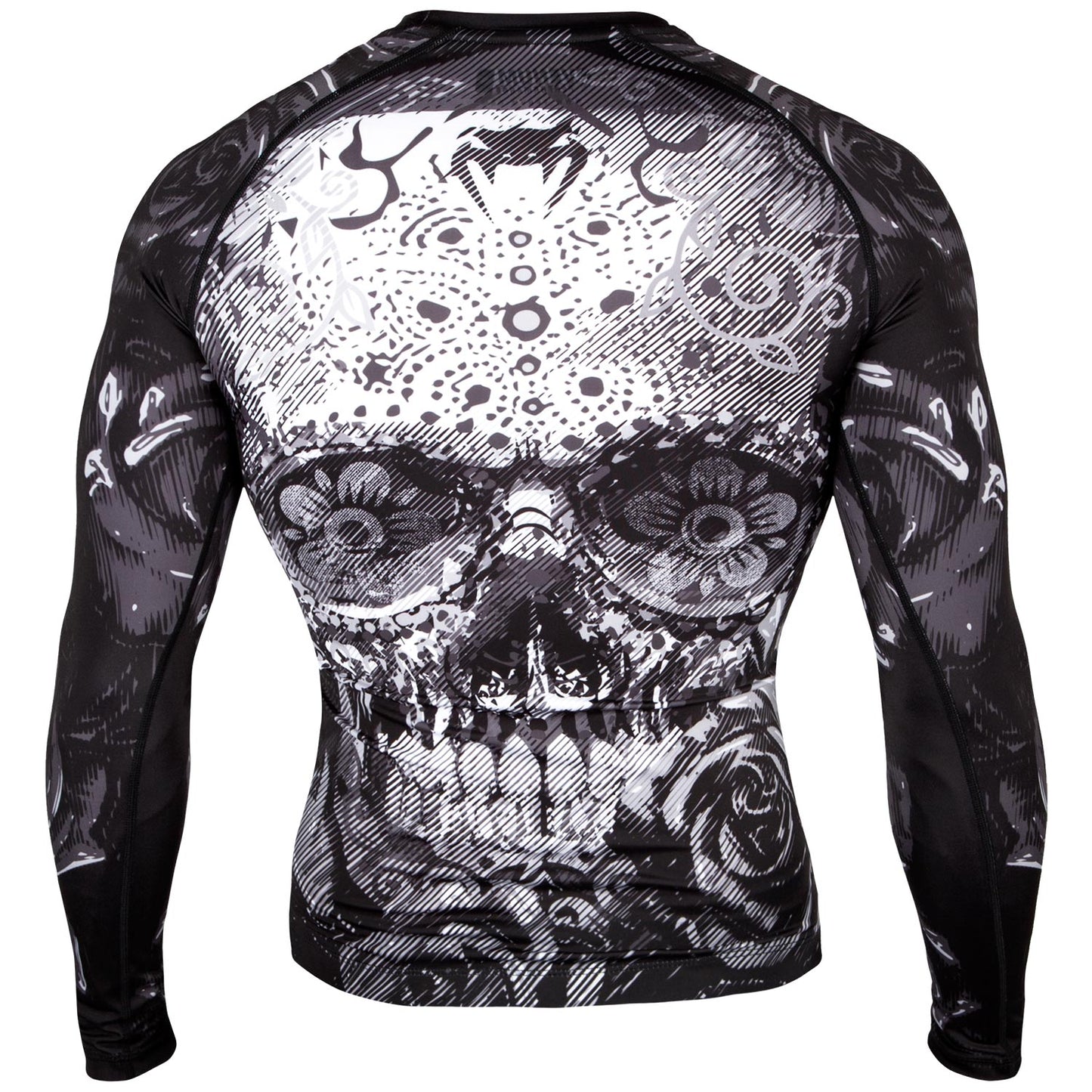 Venum Santa Muerte 3.0 Rashguard - Langarm - Schwarz/Weiß