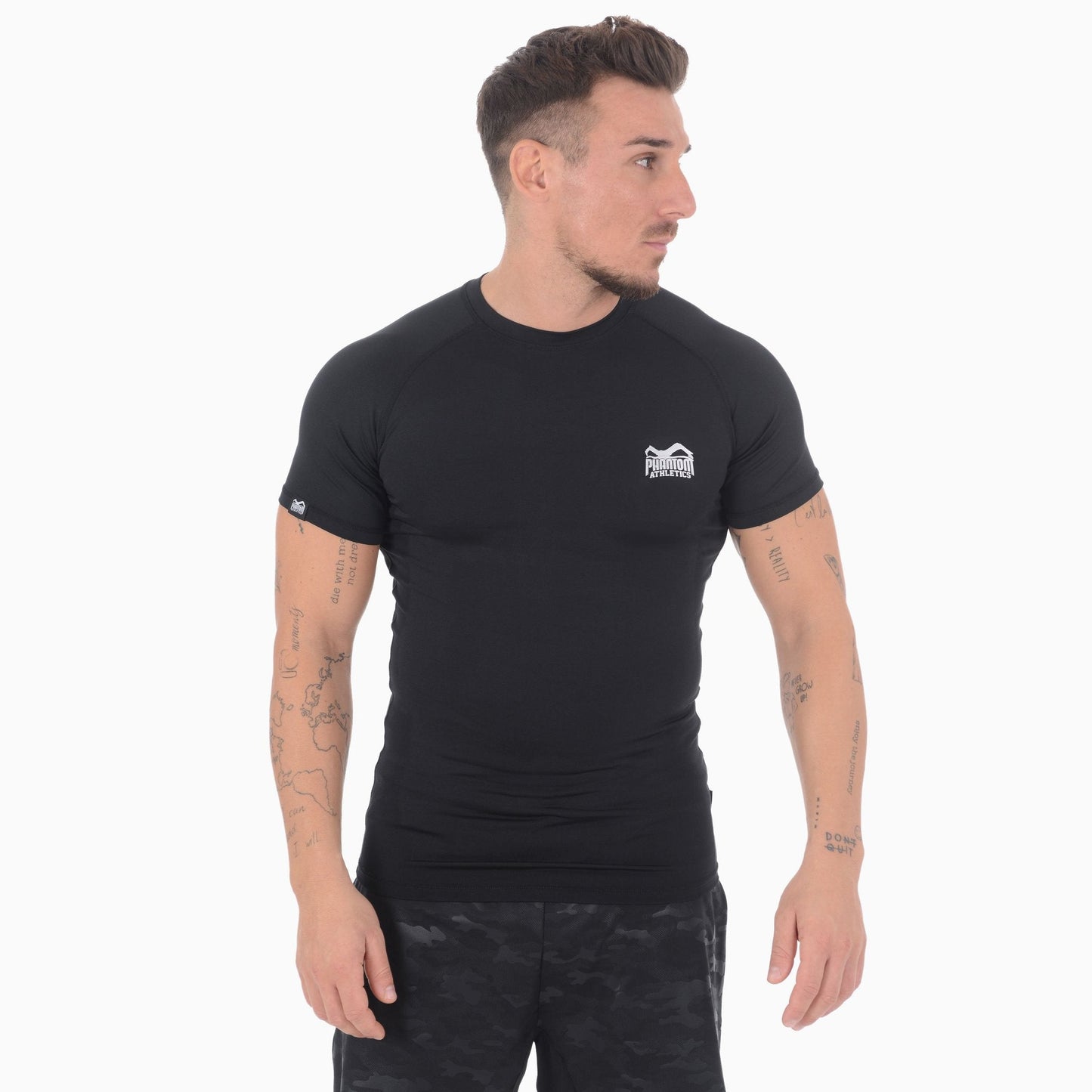 Phantom Athletics Tactic Rashguard de Manga Corta - Negro