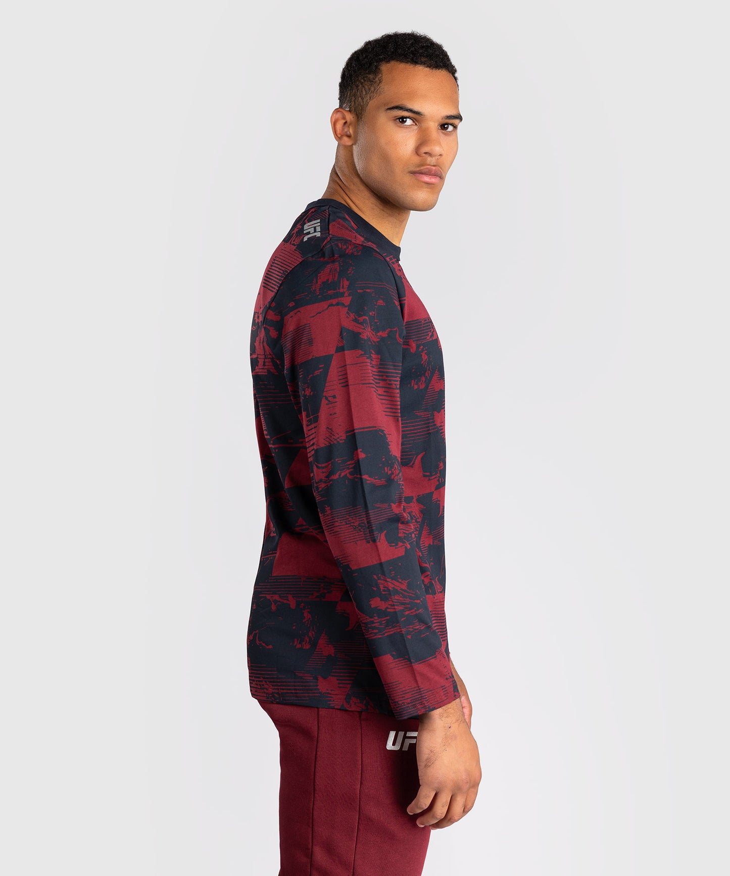 Men's UFC Zenith by Venum Burgundy Authentic Fight Week Long Sleeve T-Shirt