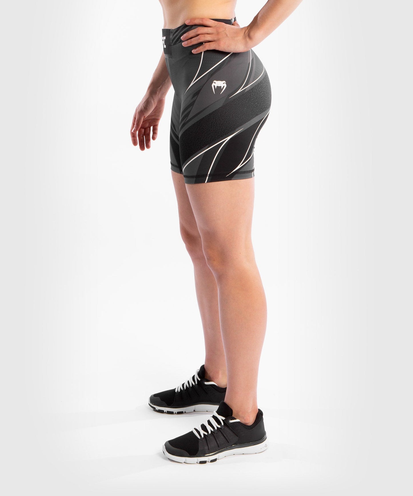 Women's UFC Venum Authentic Fight Night Compression Short - Long Cut - Black
