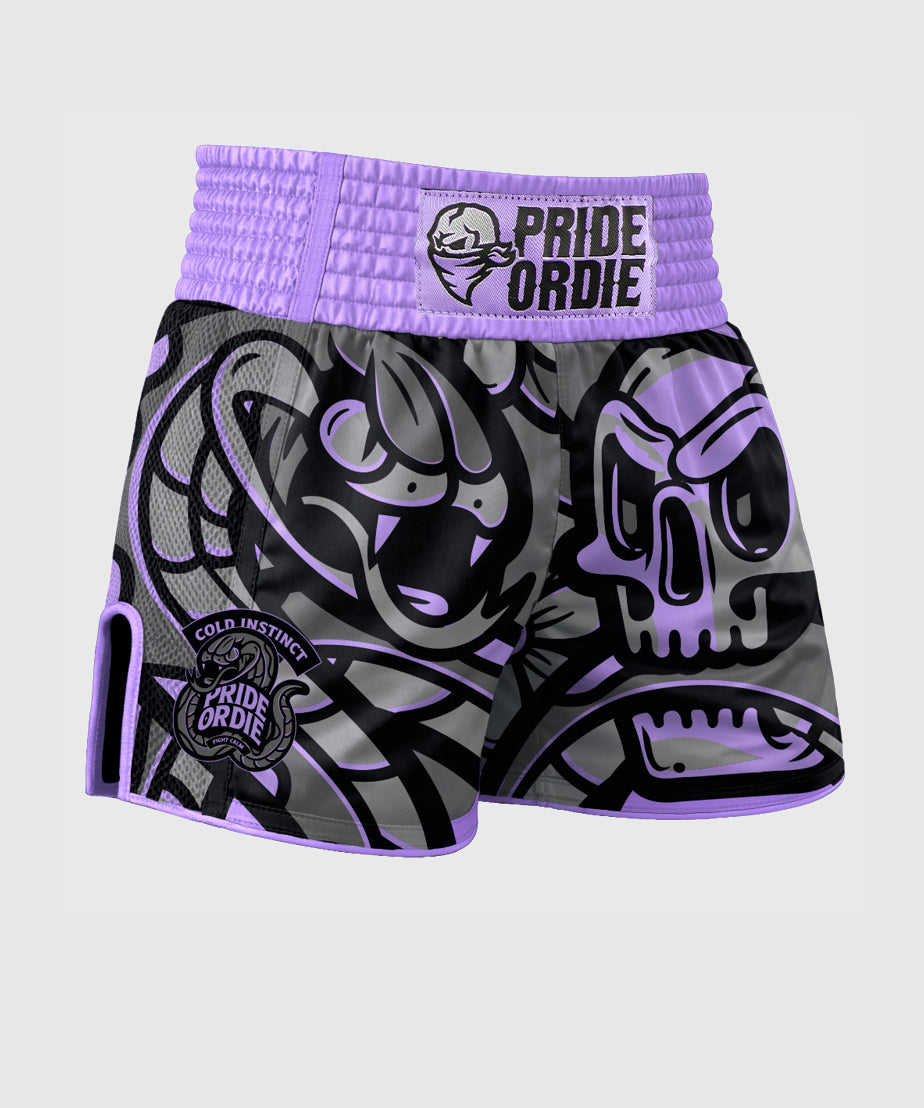 Pride Or Die Cold Instinct Muay Thai Shorts - Grau