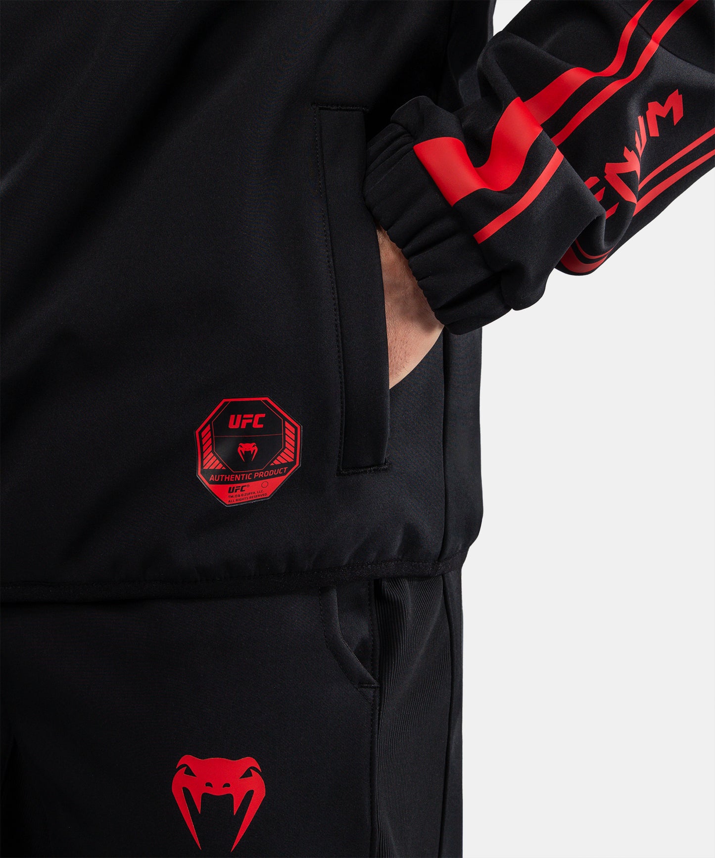 Venum UFC Unity by Venum Authentic Fight Week Men's Zip Hoodie - Black