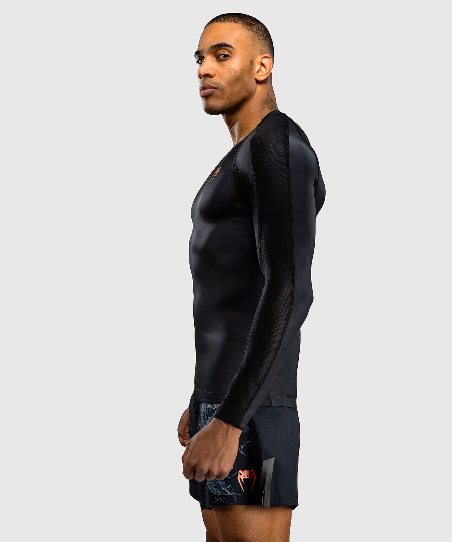 Venum Thunder Dragon Rashguard a Maniche Lunghe – Nero/Grigio/Rame