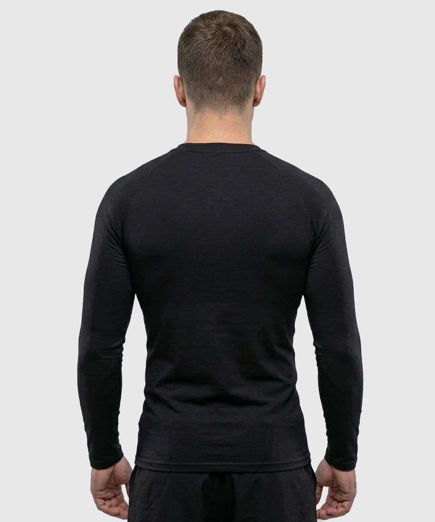 T-shirt de compression manches longues Tyce Skin - Noir