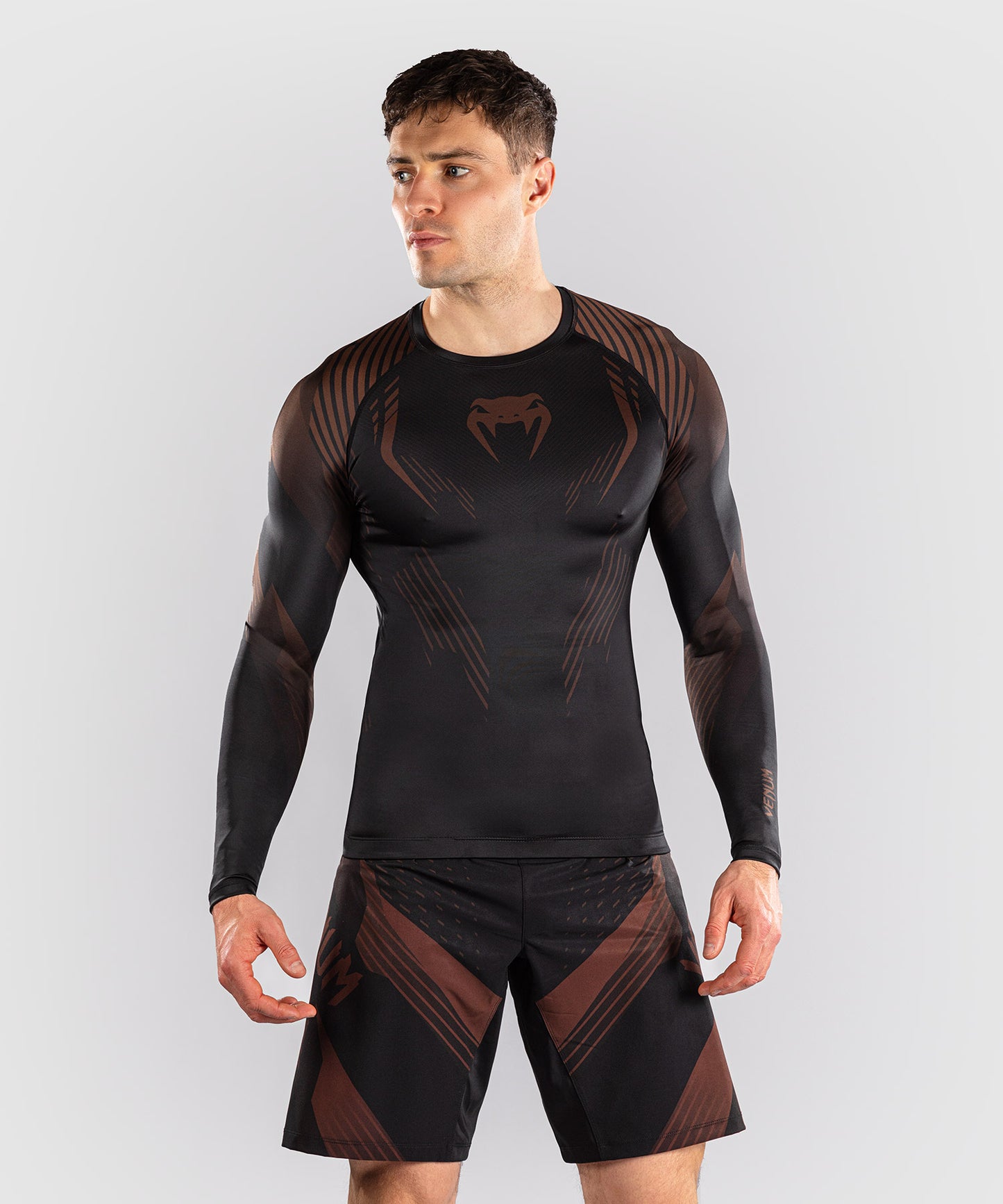 Venum No-Gi 6.0 Langarm Rashguard - Schwarz/Braun