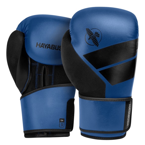 Hayabusa S4 Boxhandschuhe - Schwarz/Blau
