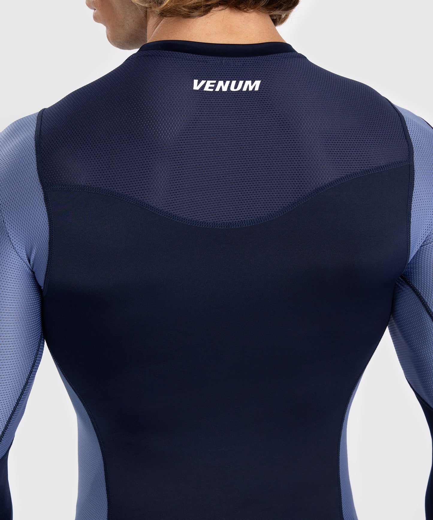 Venum Tempest Herren Langarm Rashguard - Marineblau/Blau