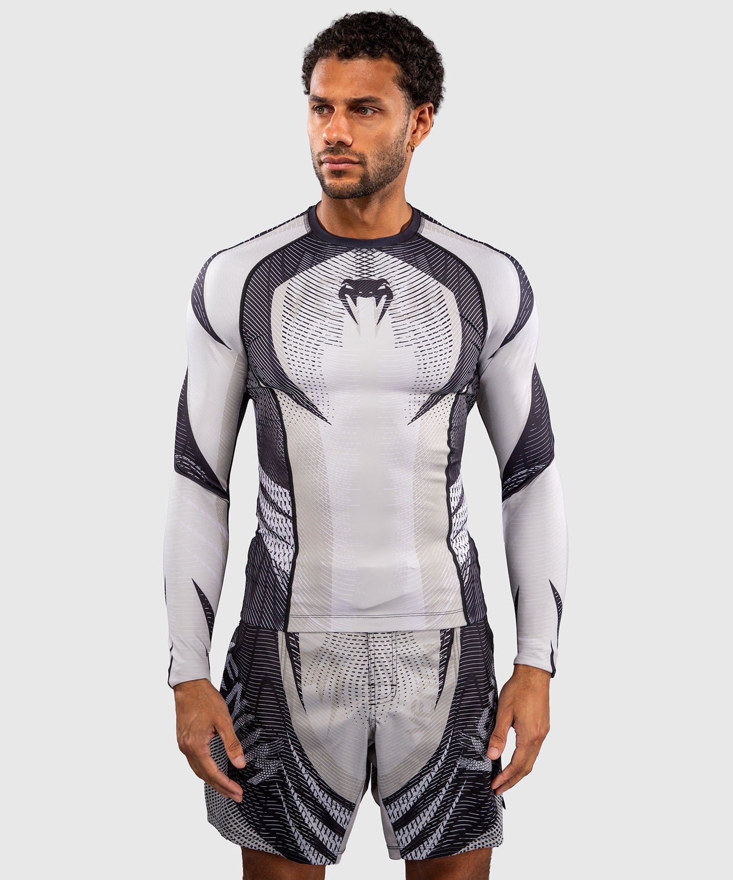 Venum Galactic 3.0 Rashguard Manga Larga - Blanco Hueso/Negro