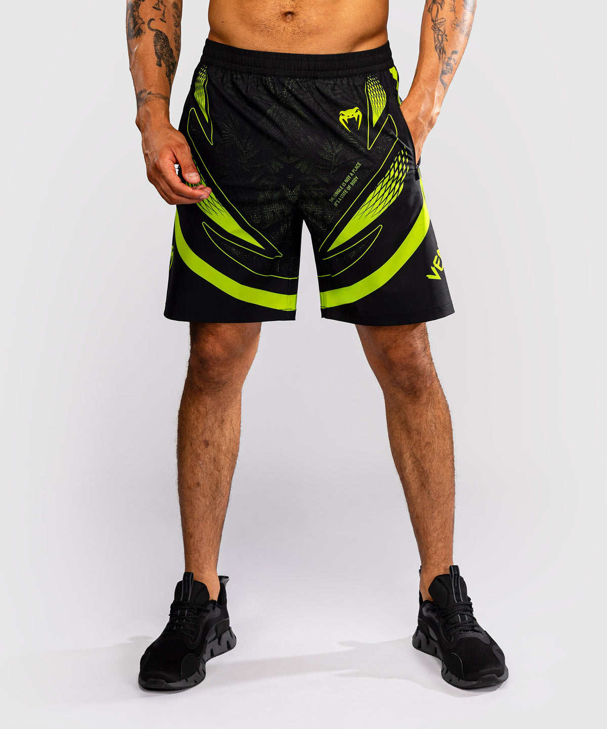 Short d’entraînement Venum Amazonia Reborn - Noir/Vert